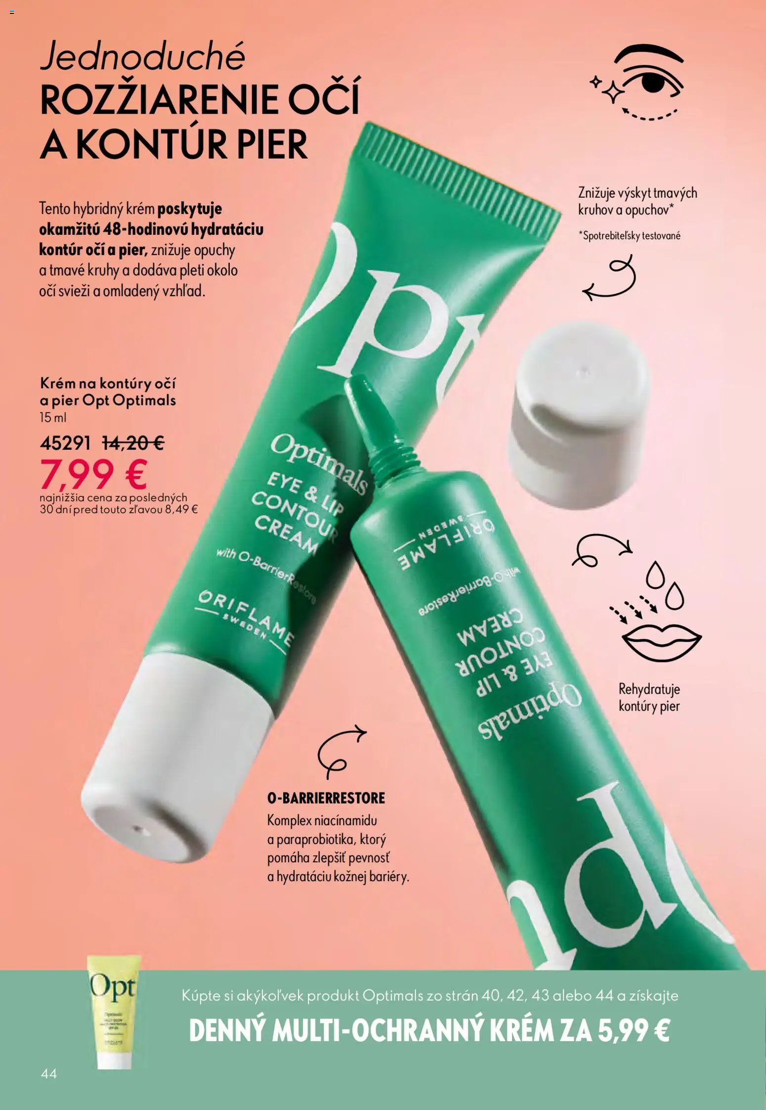 Nové Oriflame akcie – leták je platný od 25.03.2026 | Strana: 44 | Produkty: Krém