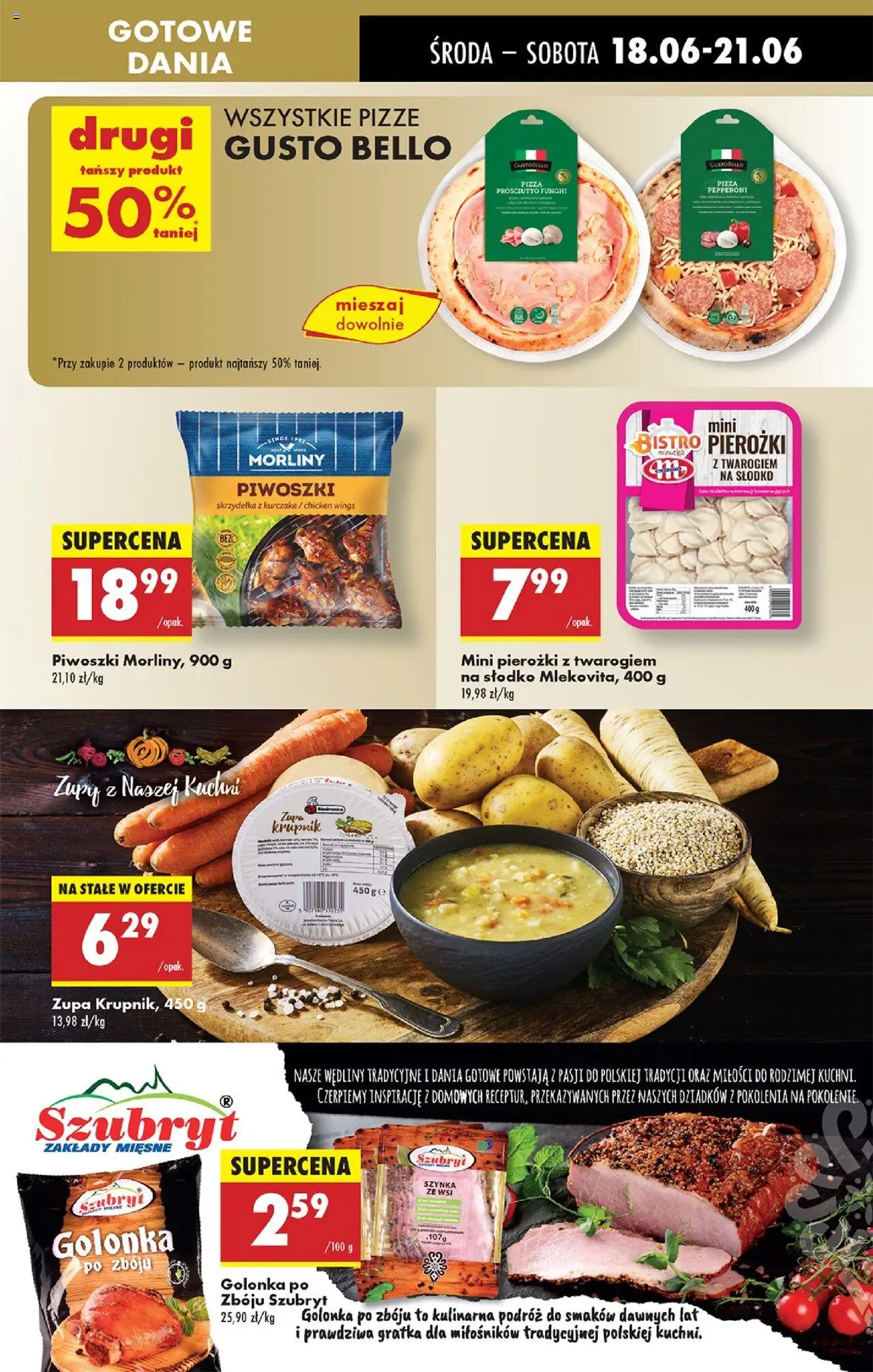 Biedronka gazetka - Oferta W tym tygodniu od 18.06.2025 | Strona: 35 | Produkty: Szynka, Zupa, Prosciutto, Pizza