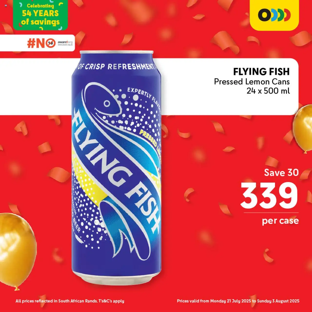 Makro Birthday Price-Drop Liquor │ valid from 21.07.2025 | Page: 9 | Products: Case, Fish, Lemon