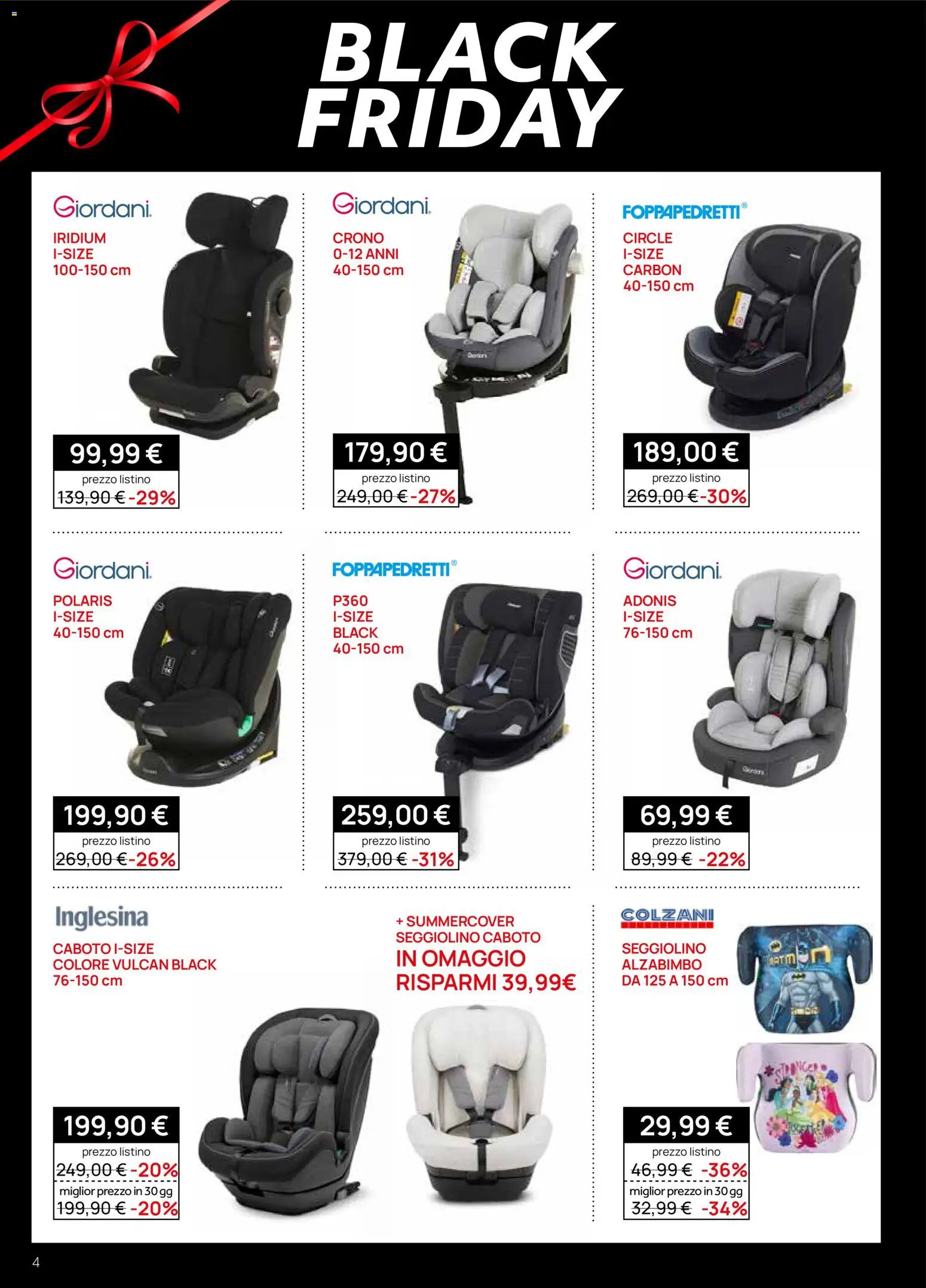 Volantino Prenatal del 13.11.2025 | Pagina: 4 | Prodotti: Seggiolino