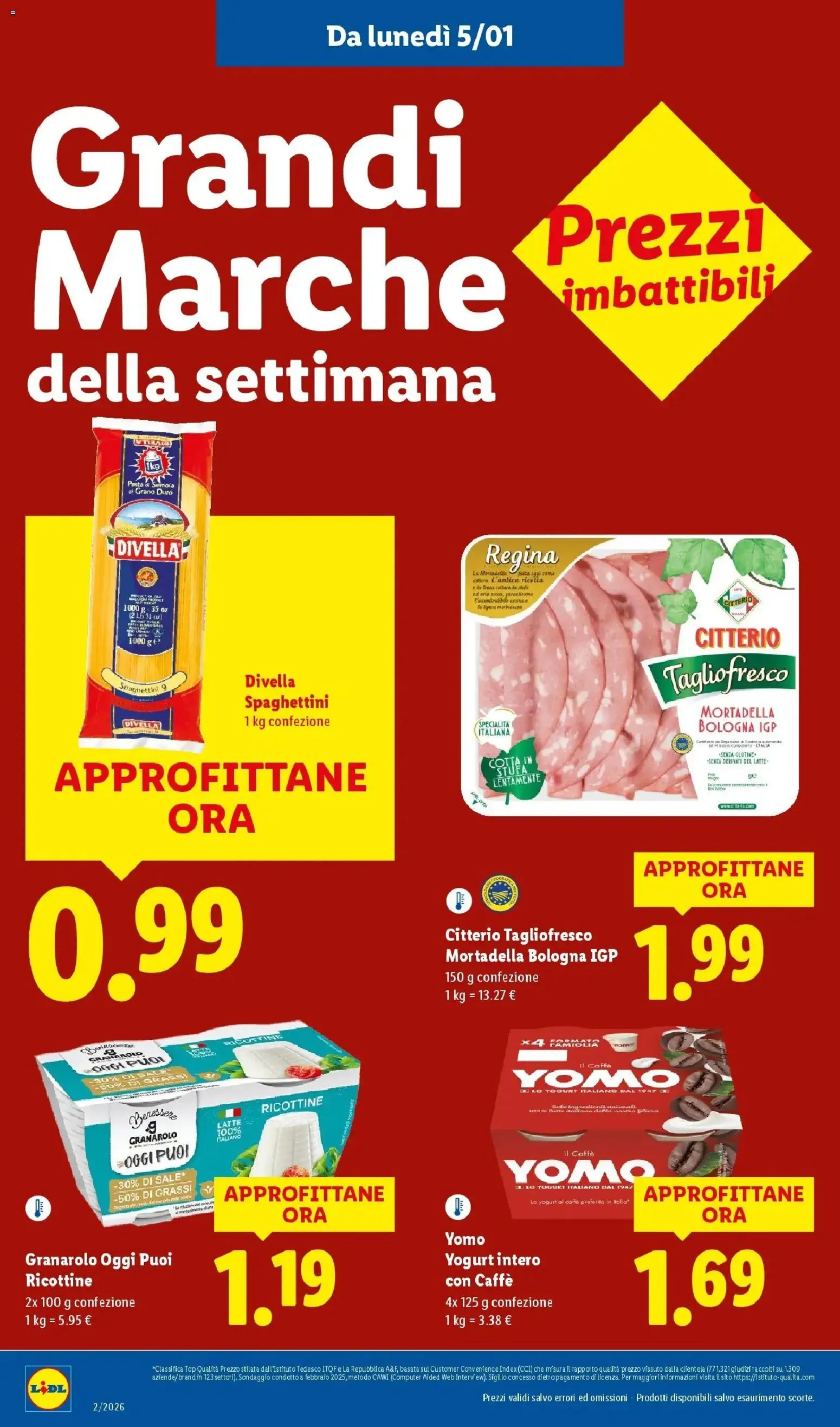 Volantino Lidl del 05.01.2026 | Pagina: 20 | Prodotti: Caffè, Top, Pasta, Computer
