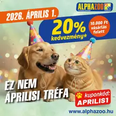 AlphaZoo akciós újság - amely érvényes a következő dátumtól: 01.04.2026
