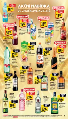 Albert leták - Supermarket od 16.07.2025 | Strana: 10 | Produkty: Voda, Whiskey, Pivo, Gin