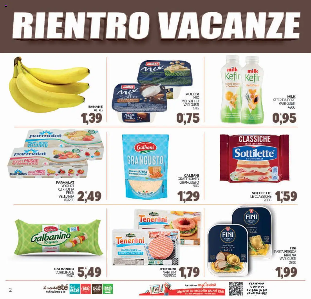 Volantino Eté del 29.08.2025 | Pagina: 2 | Prodotti: Tè, Frutta, Prosciutto, Pasta