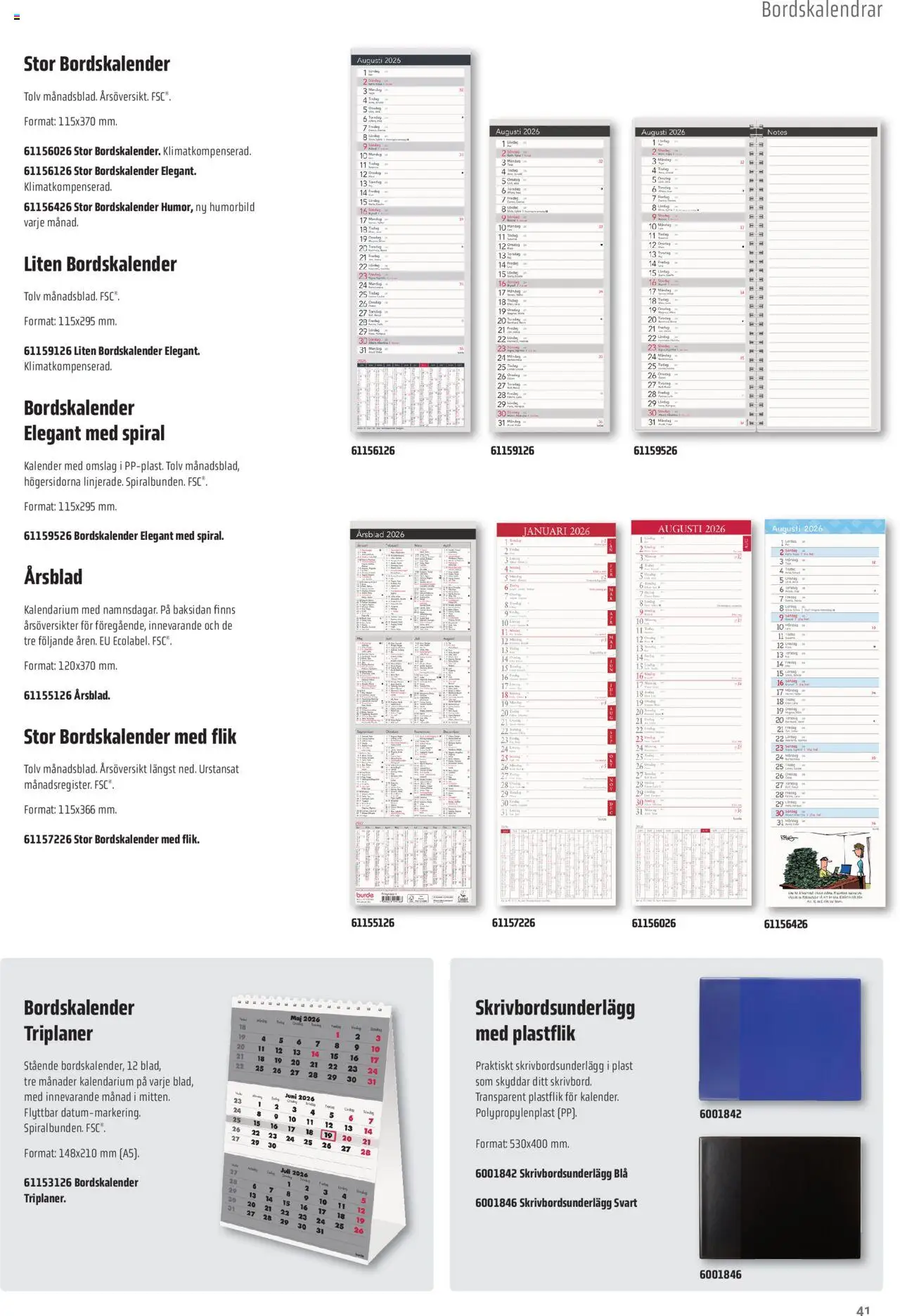 Office Depot reklamblad aktuell från 08.09.2025 | Sida: 41 | Produkter: Kalender