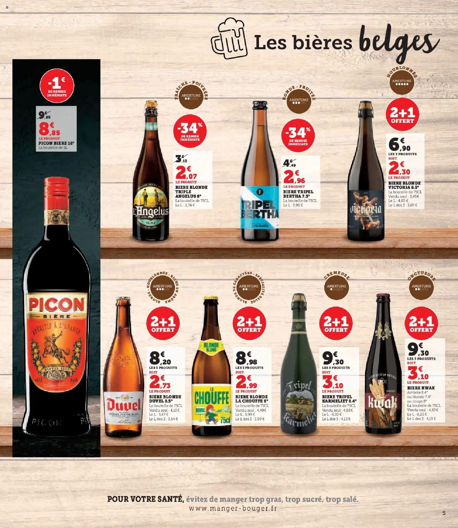 {H1} | Page: 5 | Produits: Bière blonde, Bière, Picon biere