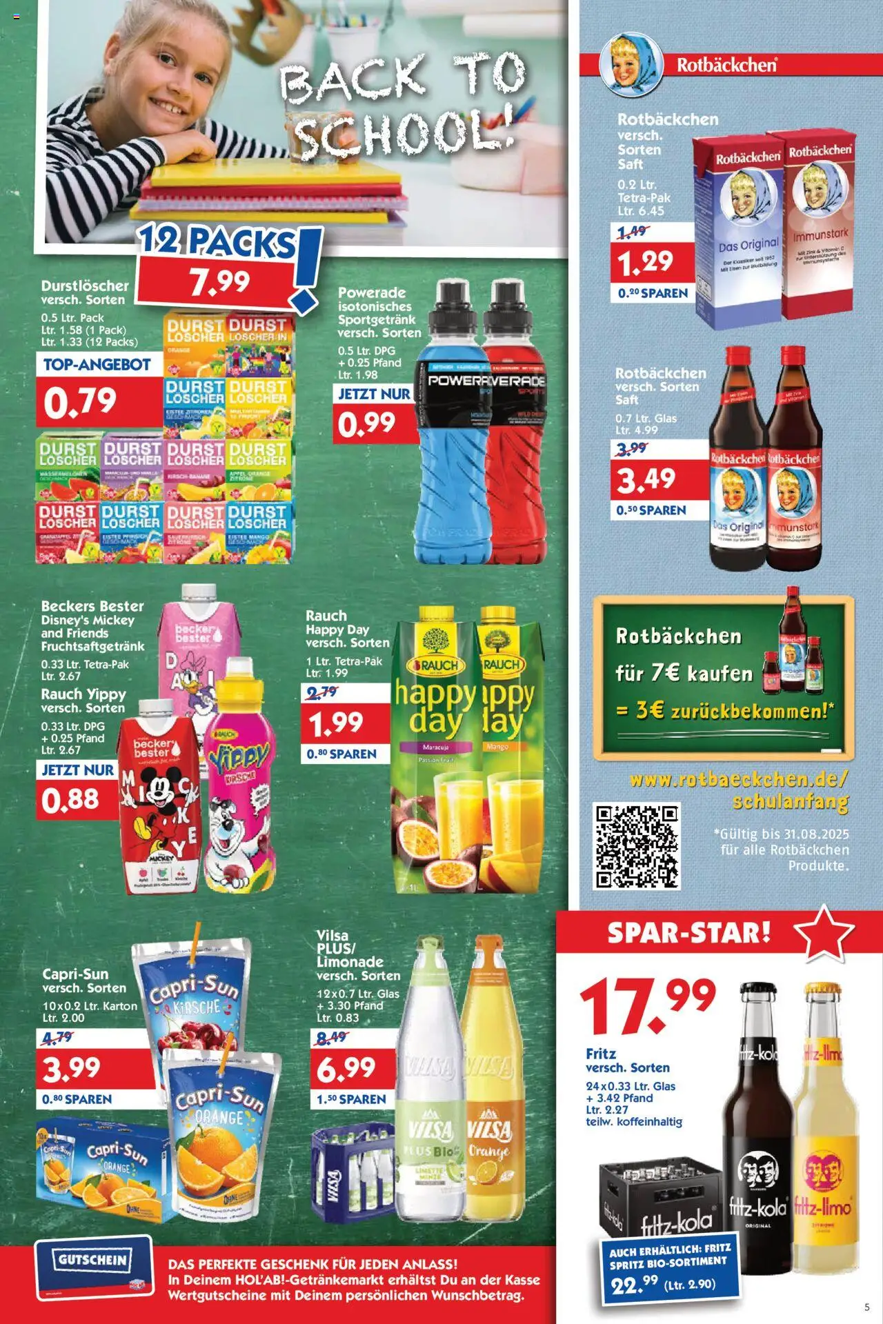 HOL’AB! Prospekt 	 - gültig ab dem 11.08.2025 | Seite: 5 | Produkte: Tür, Mango, Powerade, Saft