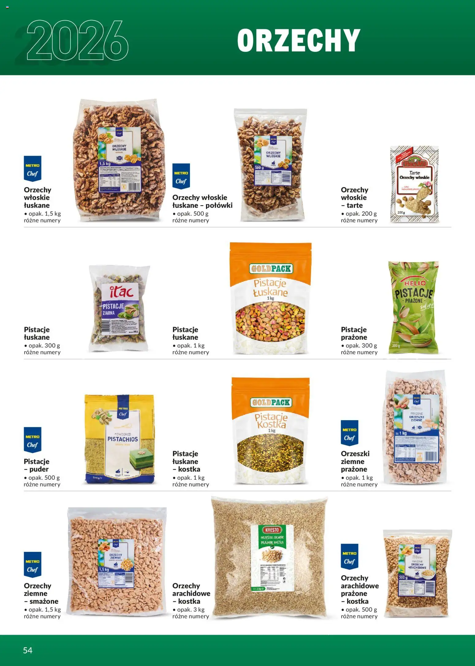 Makro Gazetka - Ultra fresh od 01.03.2026 | Strona: 54 | Produkty: Orzechy włoskie, Orzechy arachidowe, Orzeszki ziemne, Orzechy