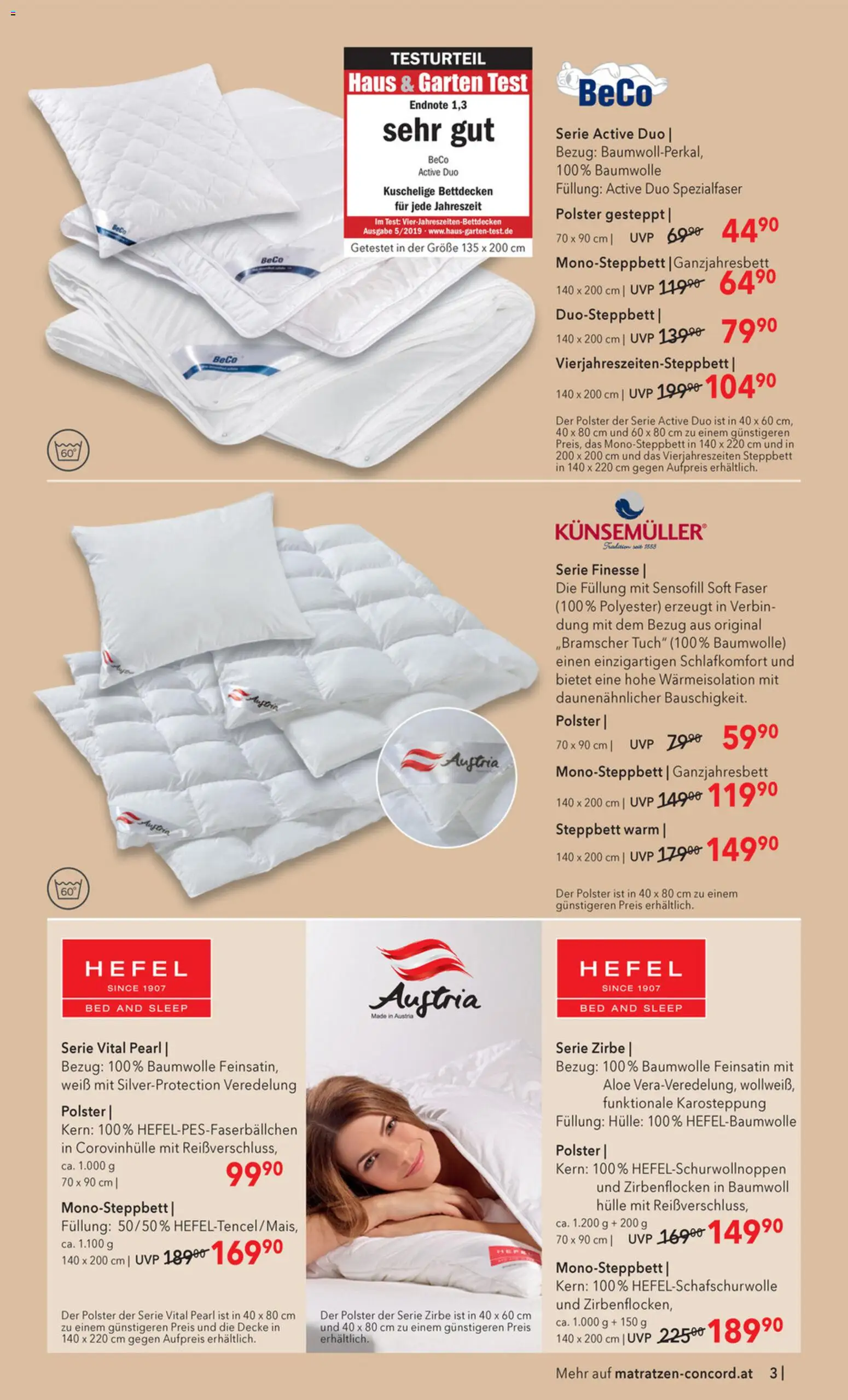 Matratzen Concord Flugblatt gültig ab 25.02.2026 | Seite: 3 | Produkte: Hülle, Decke