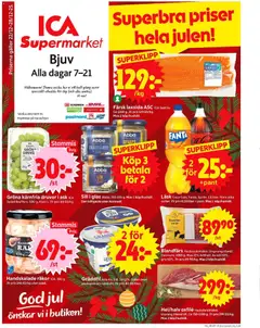ICA Supermarket - Bjuv - Förhandsvisning av reklamblad från butik ICA Supermarket aktuell från 22.12.2025