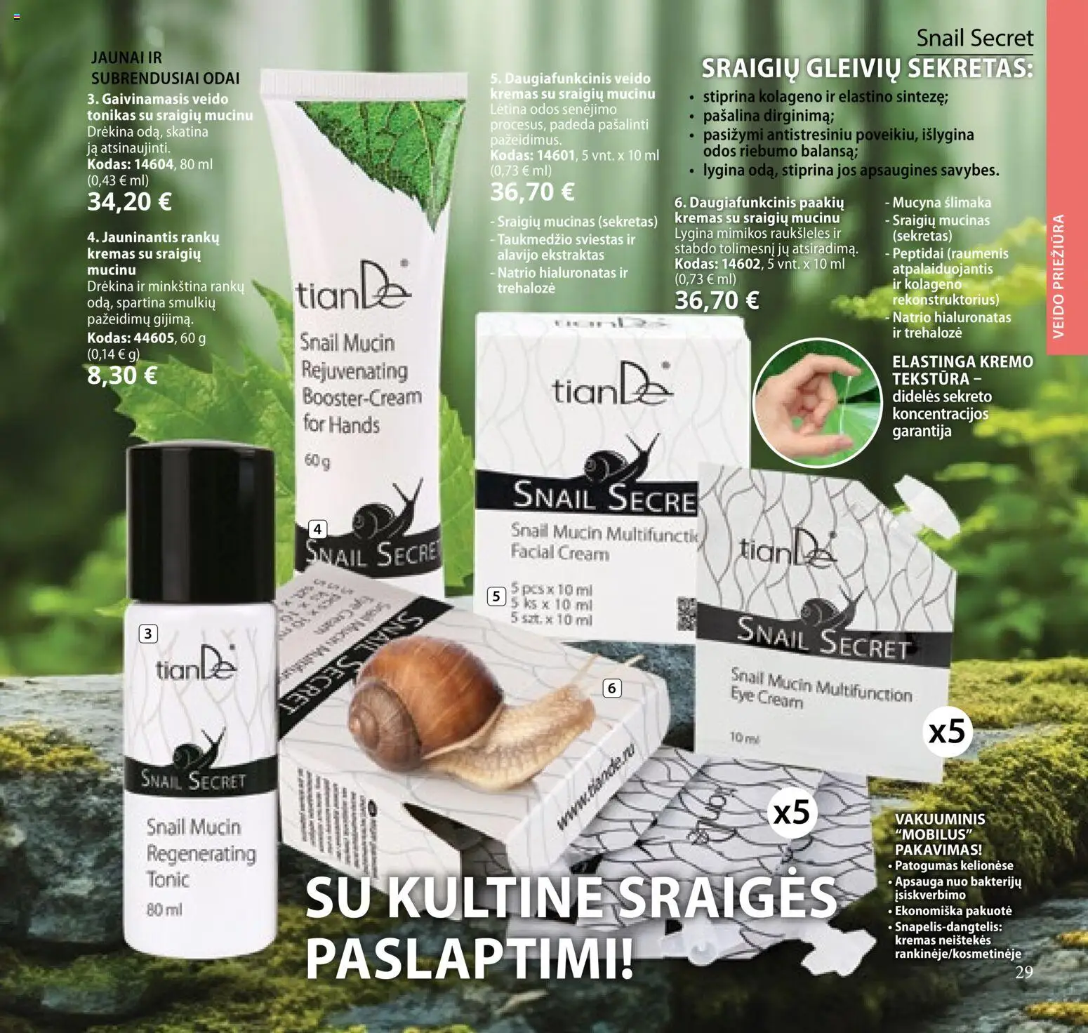 TianDe akcijos nuo 10.02.2026 | Puslapis: 29 | Prekių: Tonikas, Kremas, Sviestas
