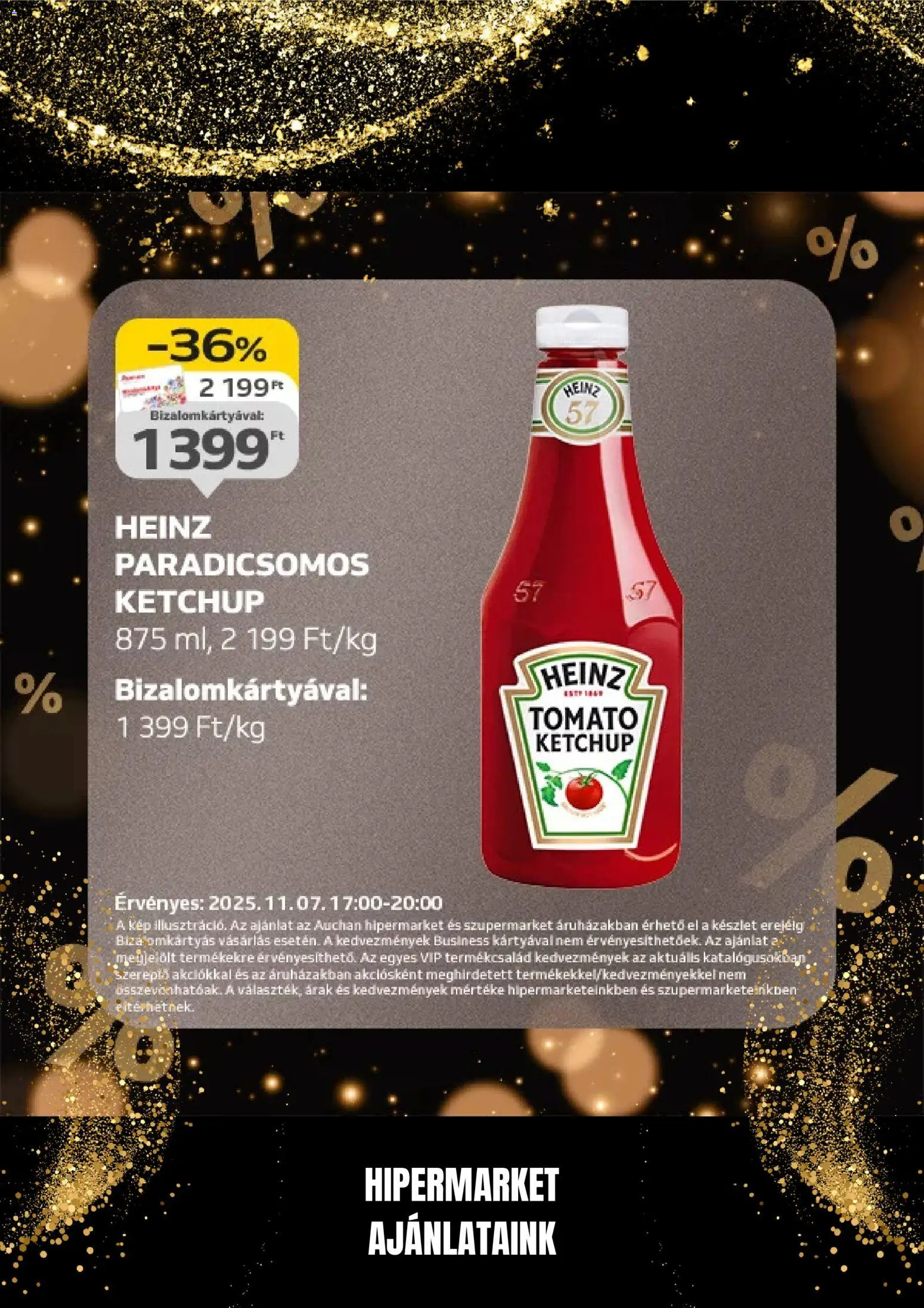 Auchan akciós ujság - amely érvényes a következő dátumtól: 07.11.2025 | Oldal: 4 | Termékek: Ketchup