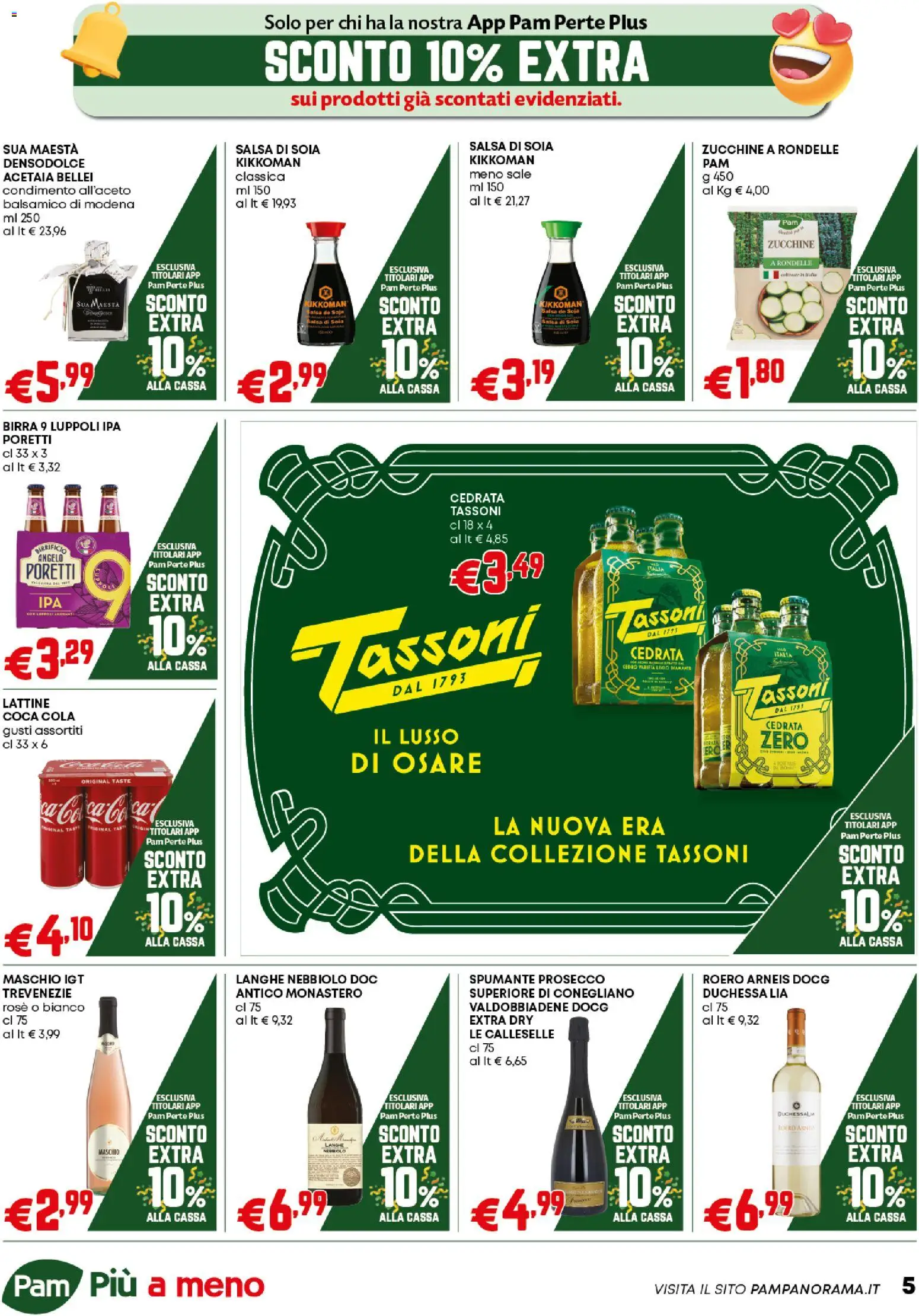 Volantino PAM del 06.11.2025 | Pagina: 5 | Prodotti: Birra, Prosecco, Salsa, Spumante
