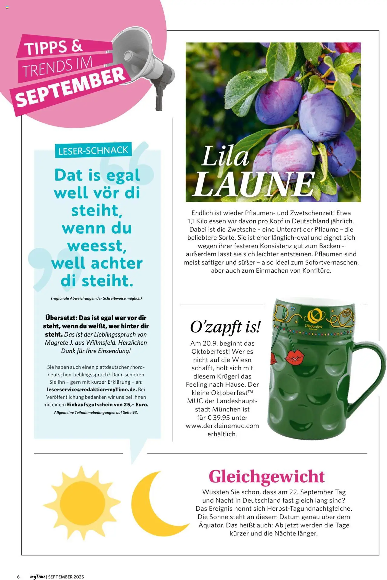 Famila Nordwest myTime September 2025 – gültig ab 01.09.2025 | Seite: 6 | Produkte: Pflaumen