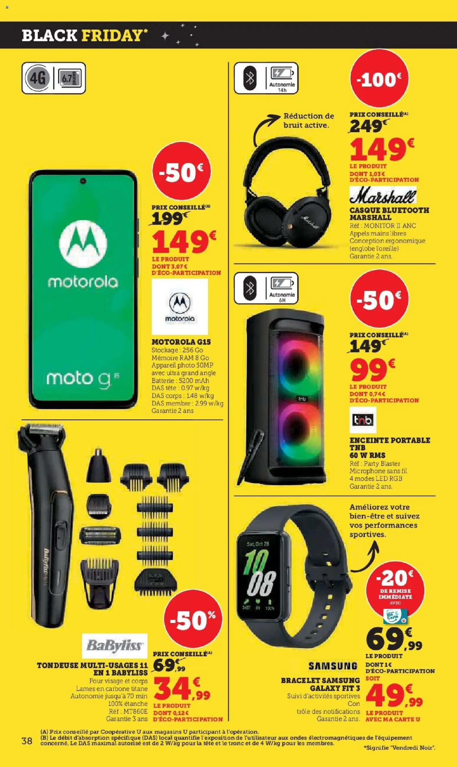 {H1} | Page: 38 | Produits: Microphone, Enceinte, Batterie, Bracelet