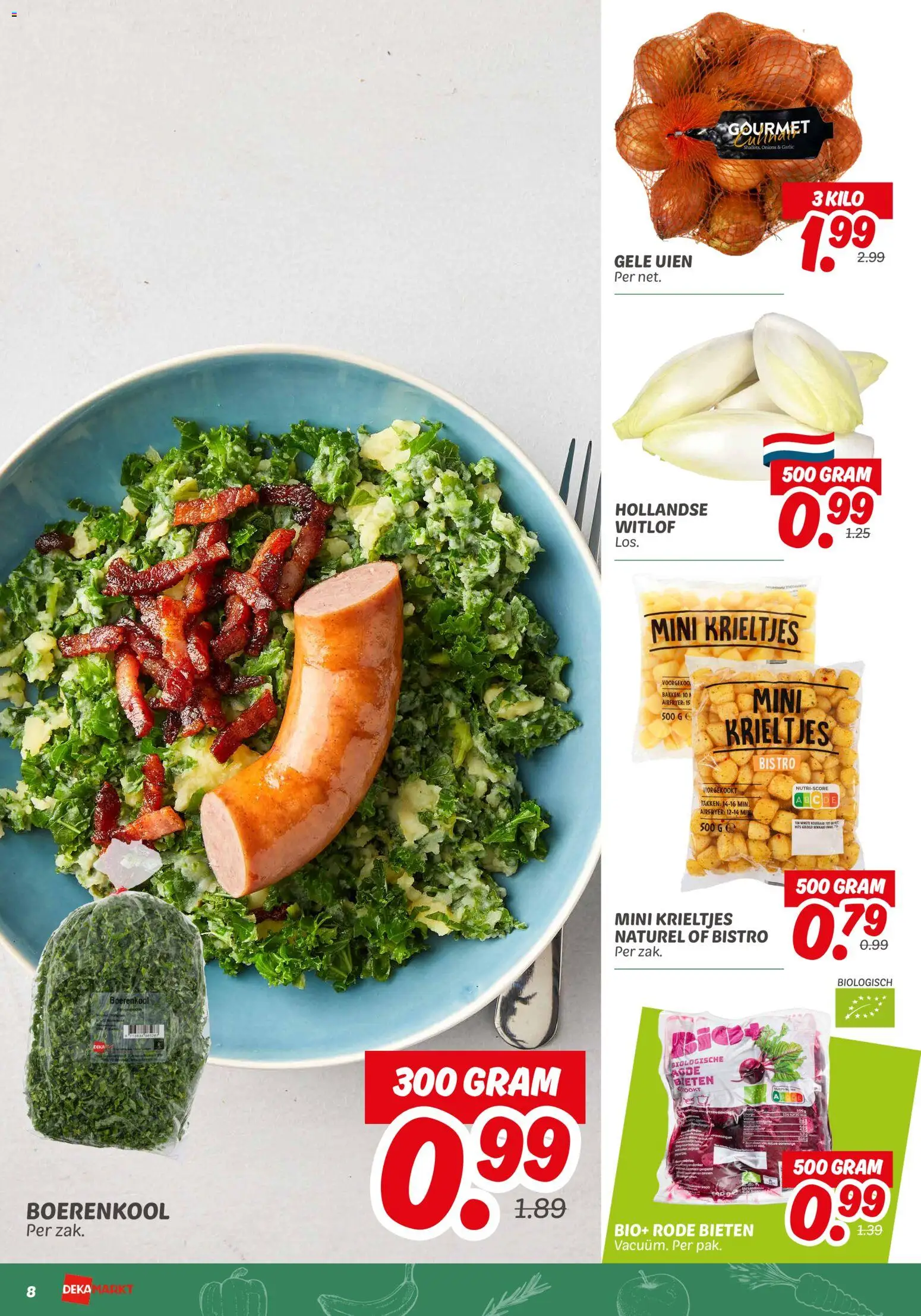 {H1} | Pagina: 8 | Producten: Boerenkool, Krieltjes, Zak