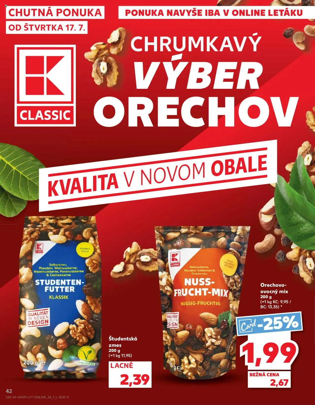 Nové Kaufland akcie – leták je platný od 17.07.2025 | Strana: 42