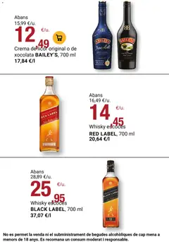 Vista previa Bonpreu folleto válido desde el 16.12.2025 | Página: 80 | Productos: Licor, Chocolate, Crema, Whisky