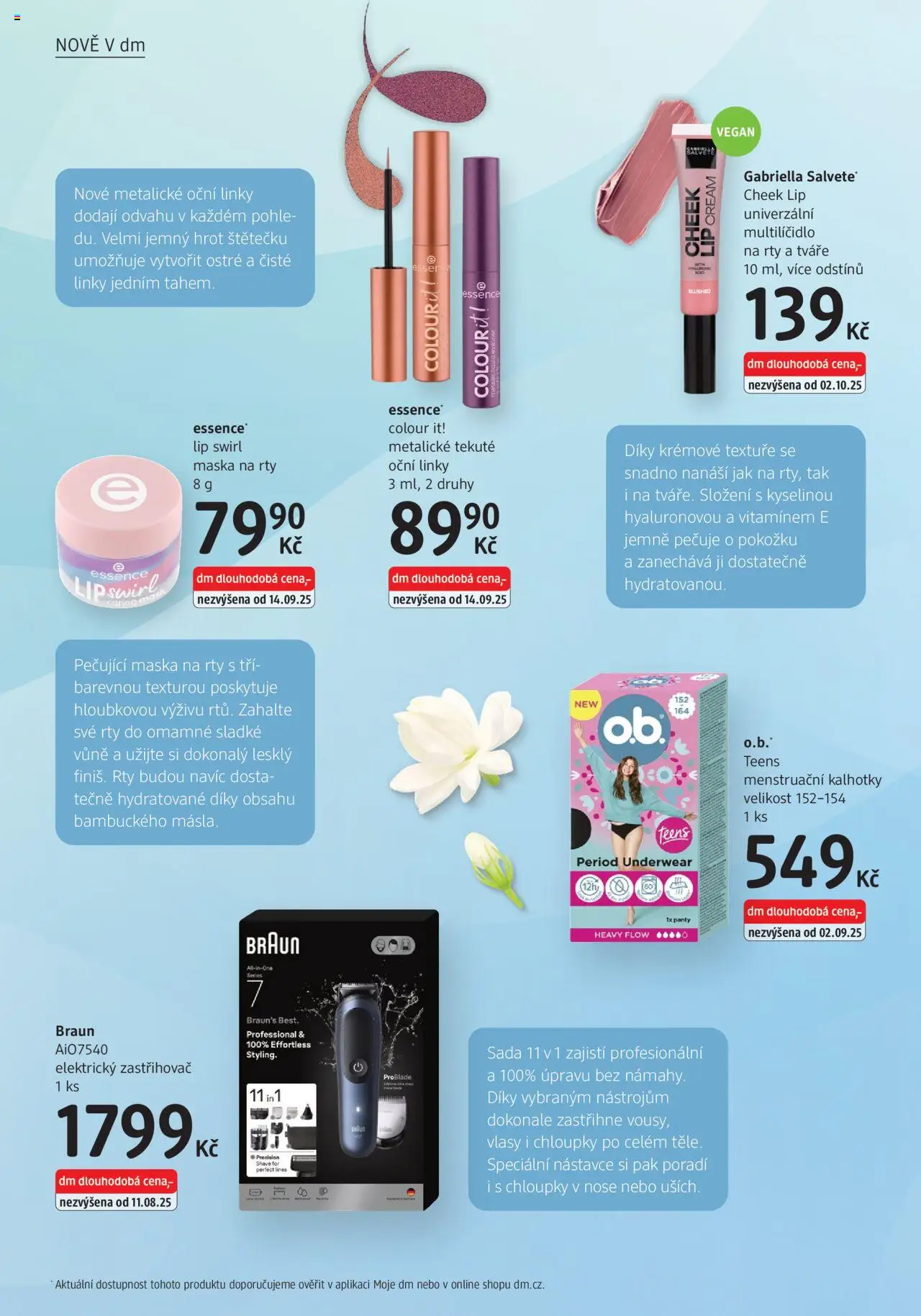 dm drogerie leták od 09.10.2025 | Strana: 10 | Produkty: Vegan, Menstruační kalhotky, Oční linky, Maska