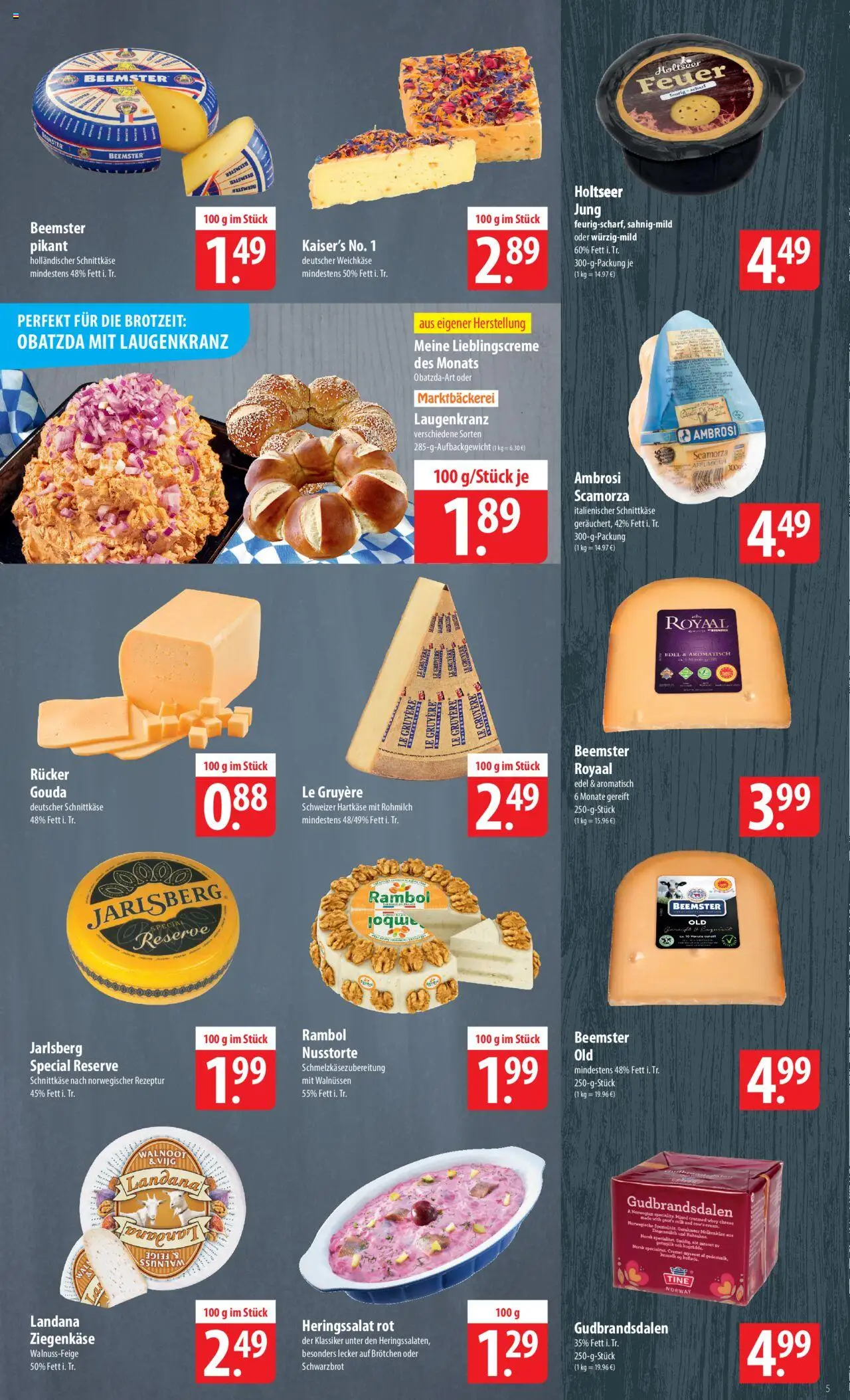 Famila Prospekt 	 – gültig ab 29.09.2025 | Seite: 5 | Produkte: Gouda, Ziegenkäse
