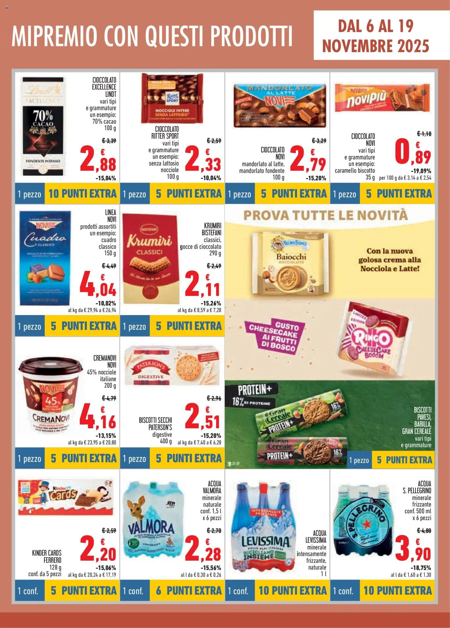 Volantino Conad del 06.11.2025 | Pagina: 7 | Prodotti: Biscotti, Acqua, Nocciole, Cacao