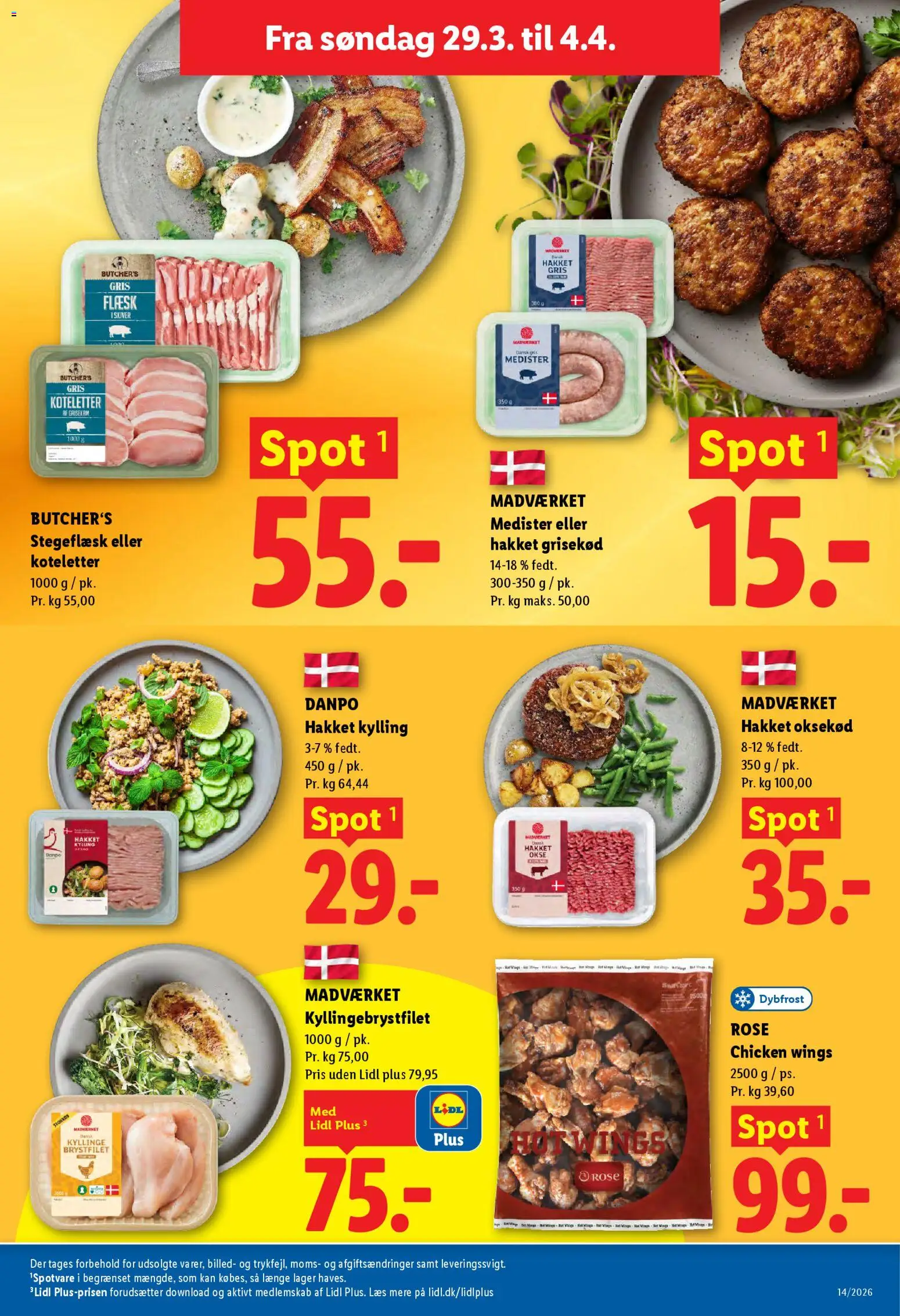 Lidl tilbudsavis – gyldig fra 29.03.2026 | Side: 7 | Produkter: Koteletter, Oksekød, Søm