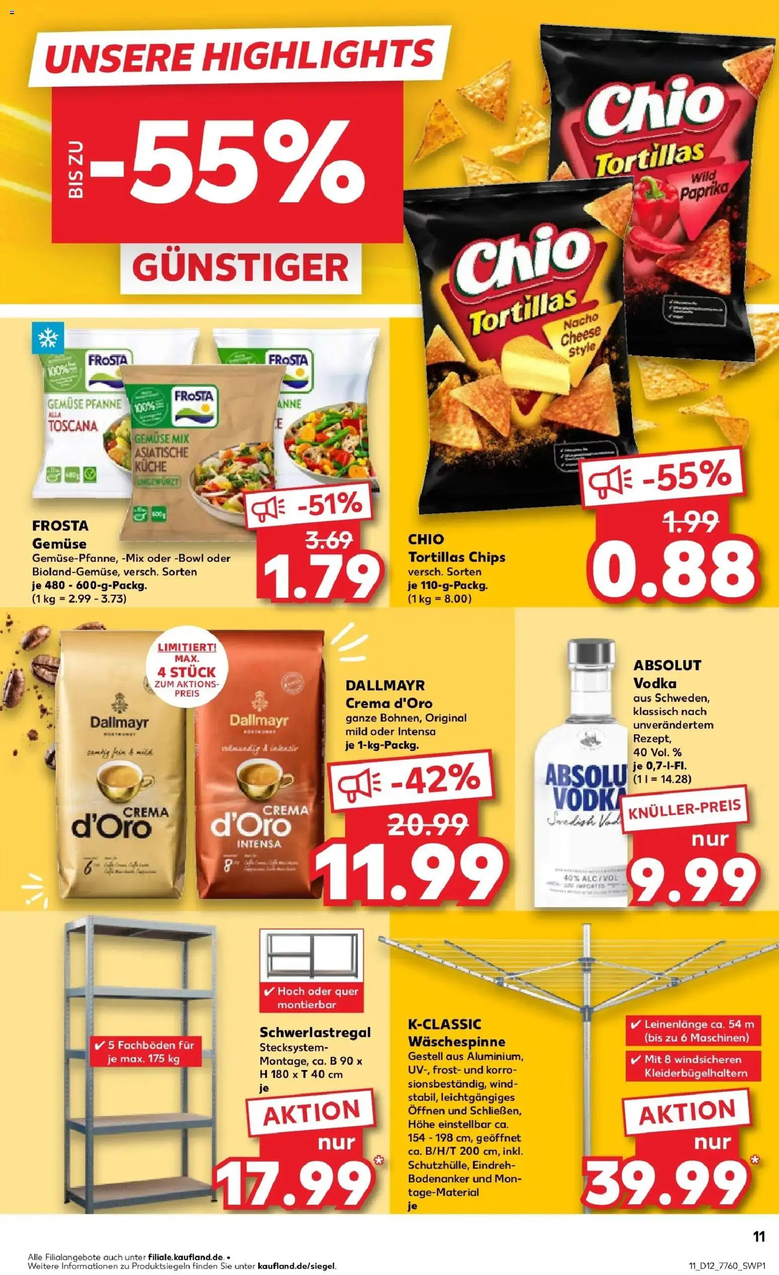 Kaufland Prospekt Bad Tölz	 – gültig ab 19.03.2026 | Seite: 11 | Produkte: Küche, Paprika, Schwerlastregal, Chio tortillas