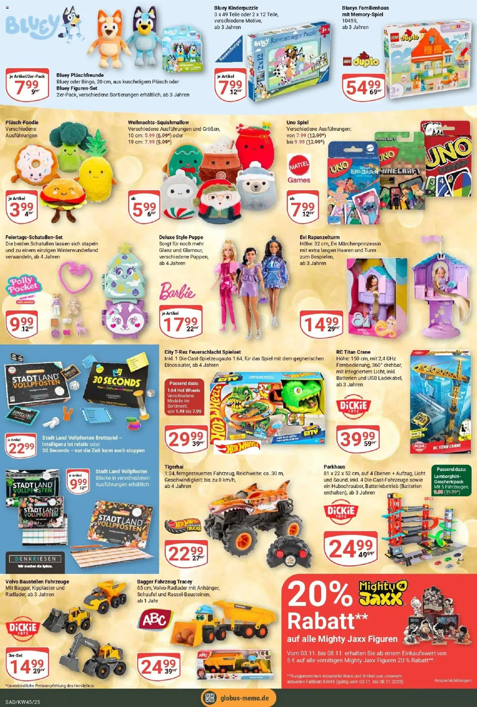 Globus prospekt Schwandorf	 – gültig ab 02.11.2025 | Seite: 20 | Produkte: Spiel, USB, Batterien