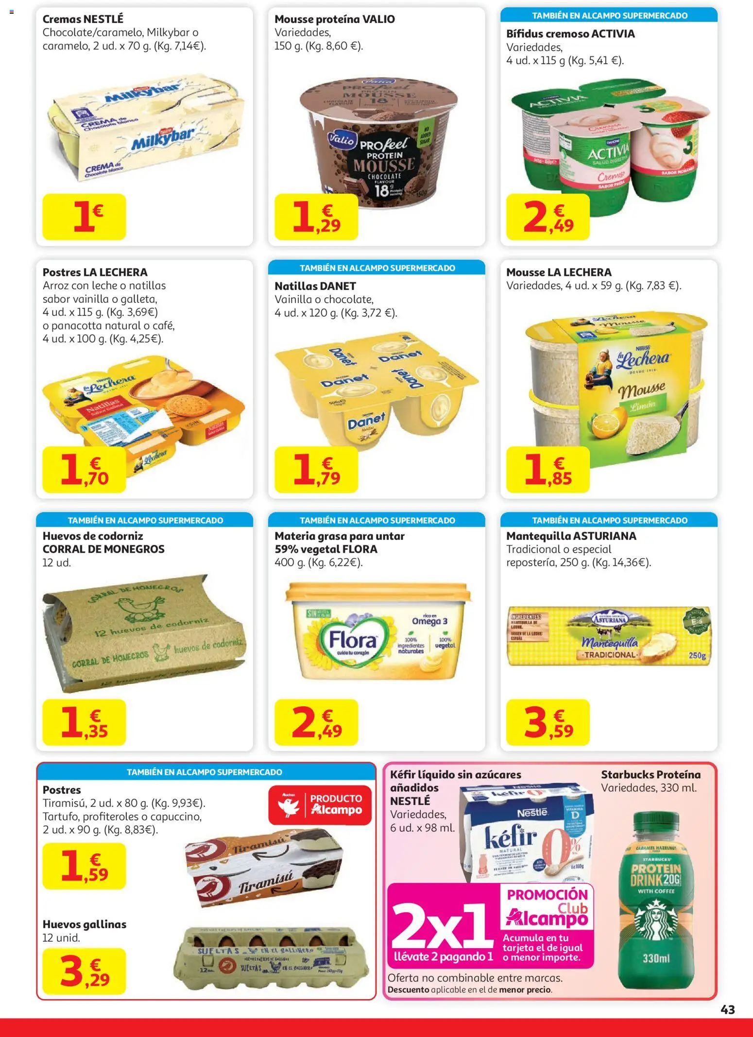 Alcampo - Hg Madrid │ válido desde el 11.12.2025 | Página: 43 | Productos: Κουρτίνα, Mousse, Huevos, Chocolate