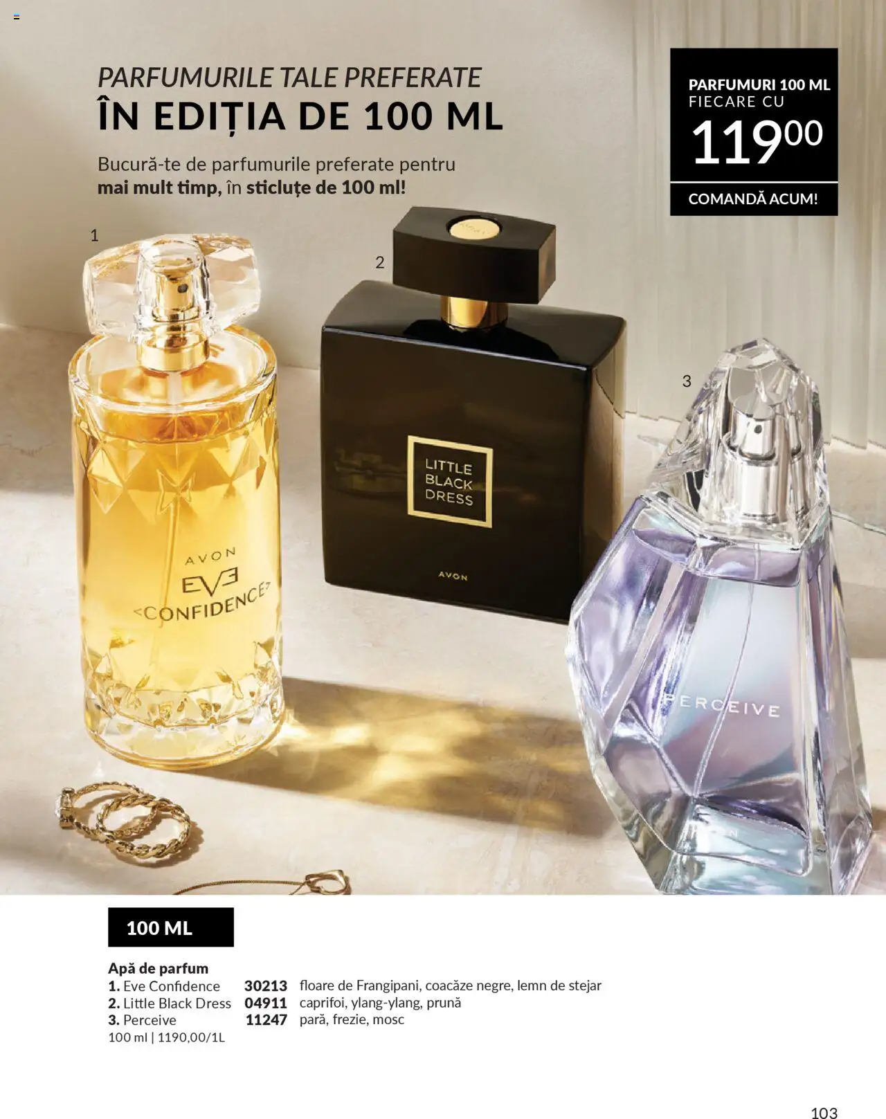 Noul catalog Avon – valabil de la 01.10.2025 | Pagină: 105 | Produse: Apă de parfum, Parfum, Apă