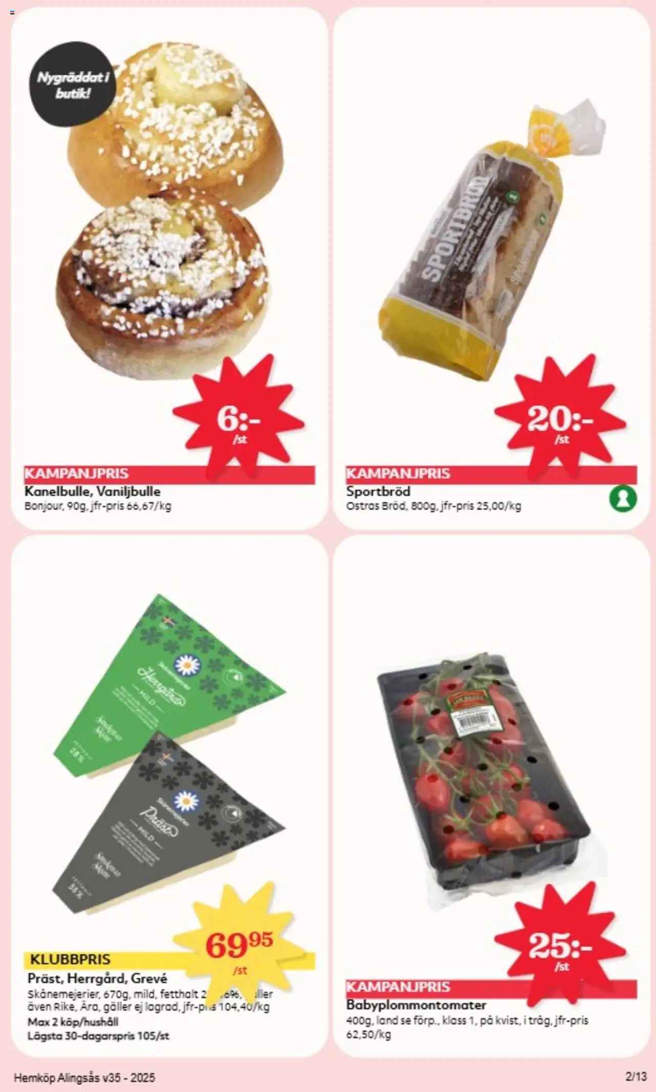 Hemköp reklamblad aktuell från 25.08.2025 | Sida: 2 | Produkter: Galler, Bröd