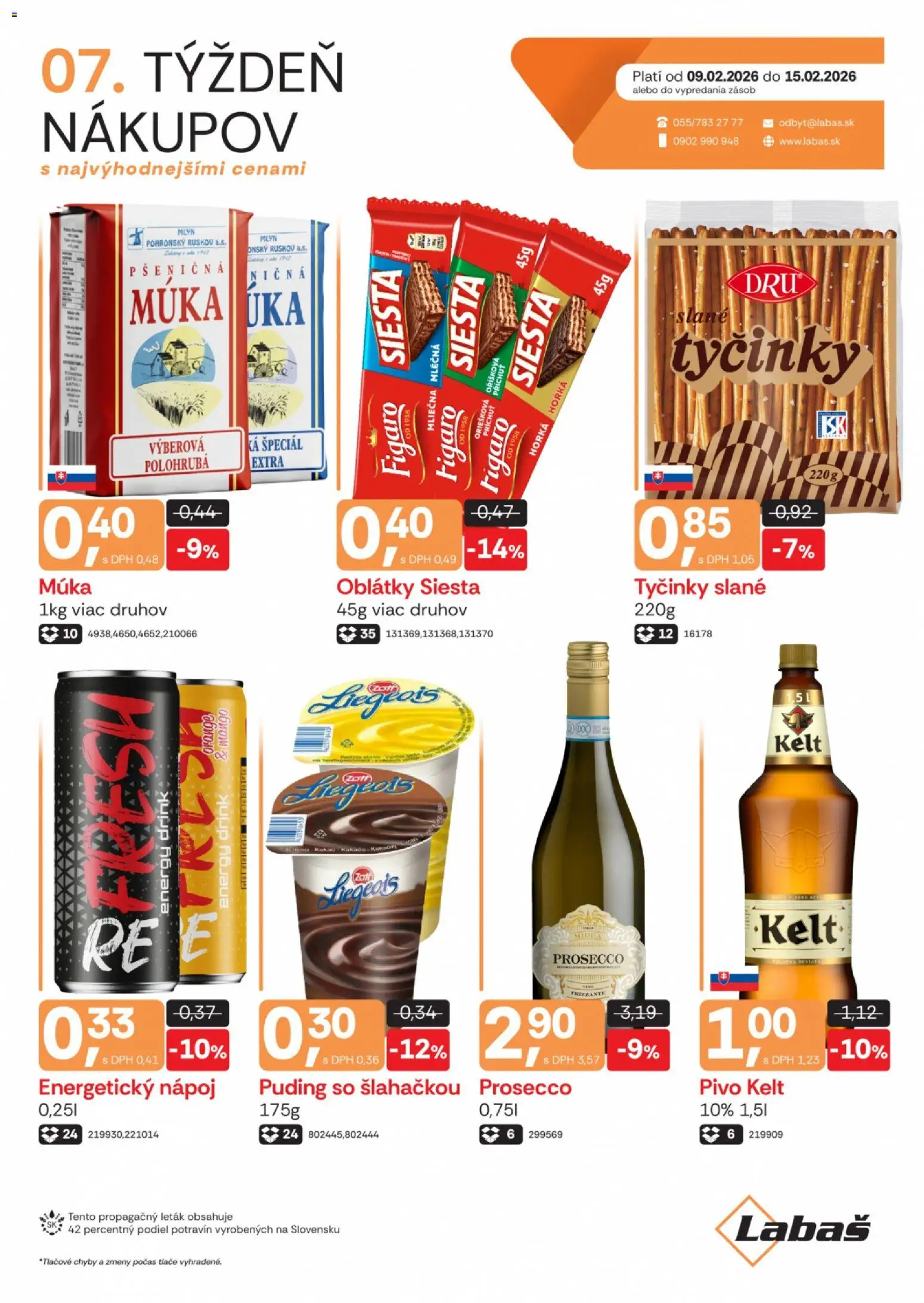 Nové Labaš akcie – leták je platný od 09.02.2026 | Strana: 1