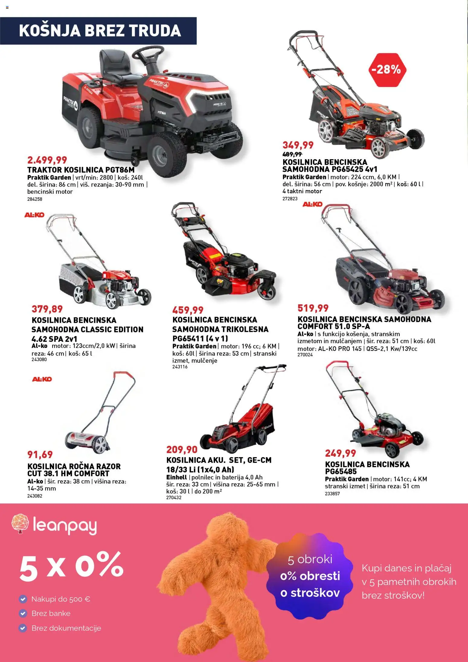 Novi Inpos katalog ponudbe – veljaven od 02.03.2026 | Stran: 2 | Izdelki: Baterija, Kosilnica, Kos