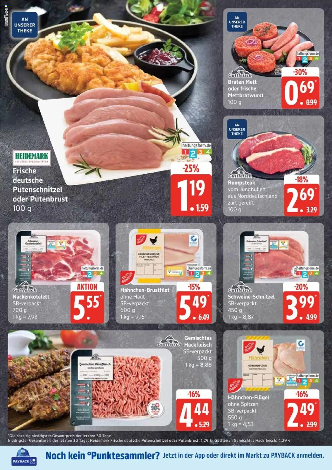 Edeka Prospekt 	 - gültig ab dem 07.07.2025 | Seite: 6 | Produkte: Rumpsteak, Putenschnitzel, Steak, Hackfleisch