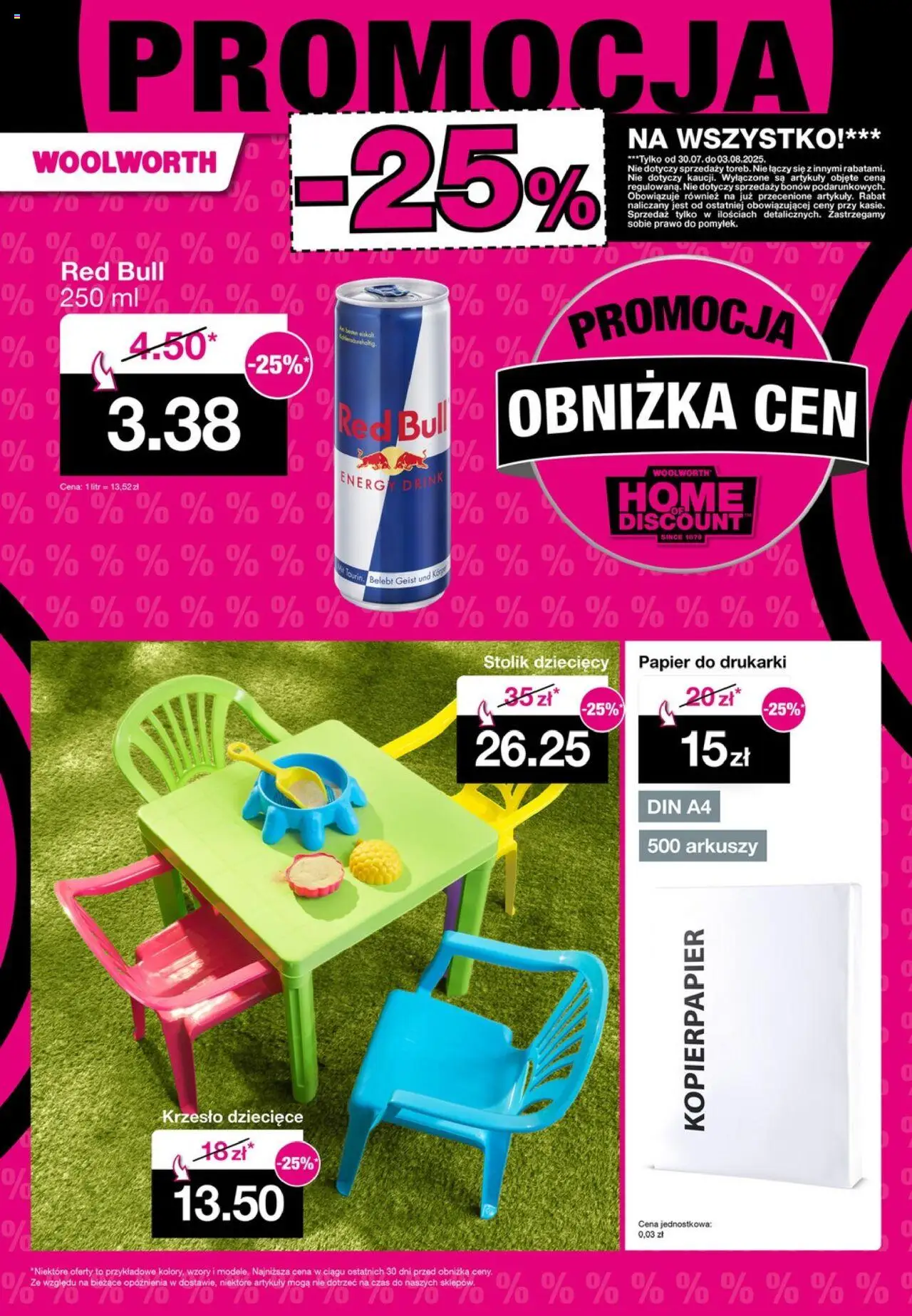 Woolworth Gazetka od 01.08.2025 | Strona: 24 | Produkty: Red bull, Krzesło