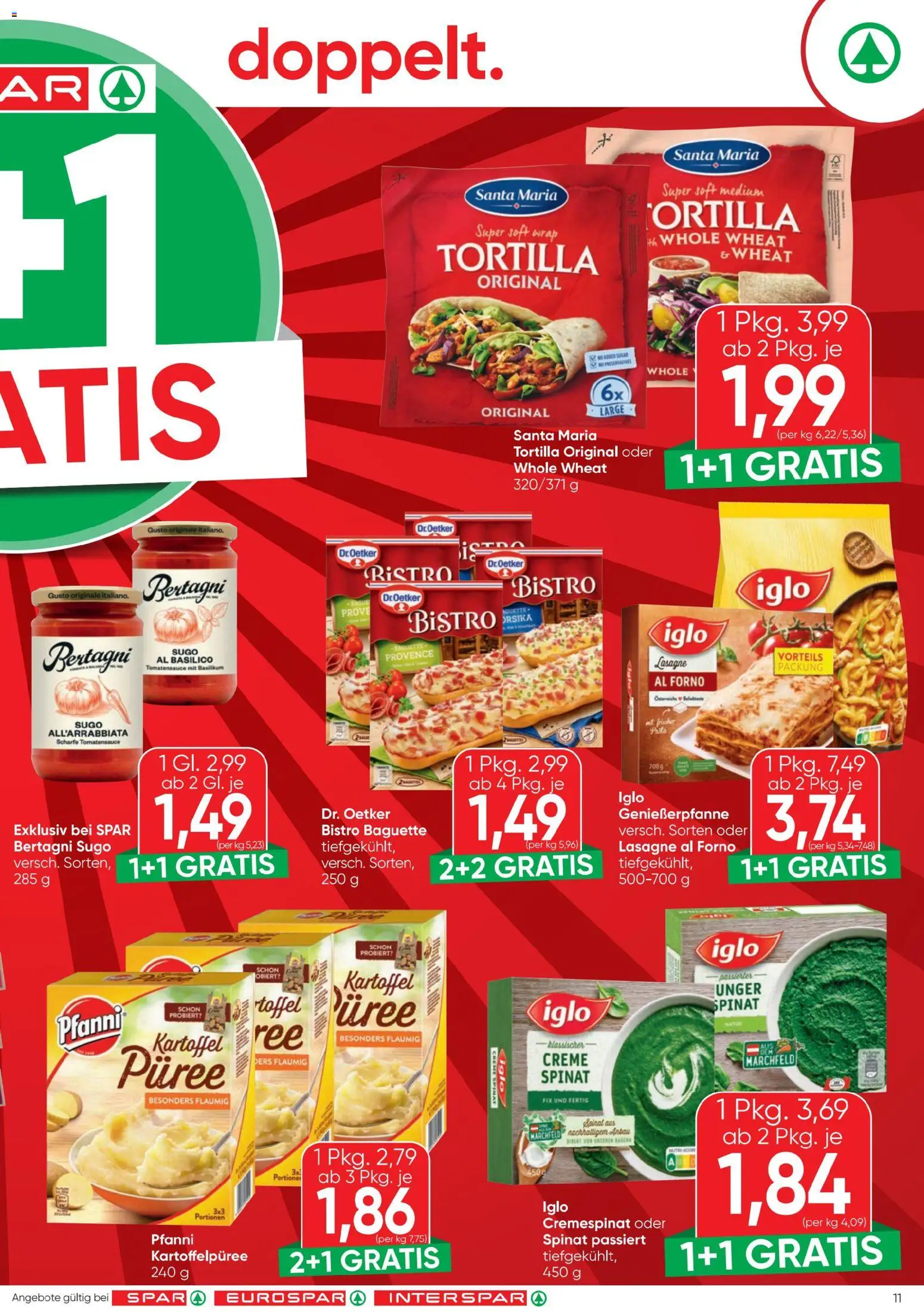 Spar Flugblatt gültig ab 12.02.2026 | Seite: 11 | Produkte: Jääkaappipakastin, Creme