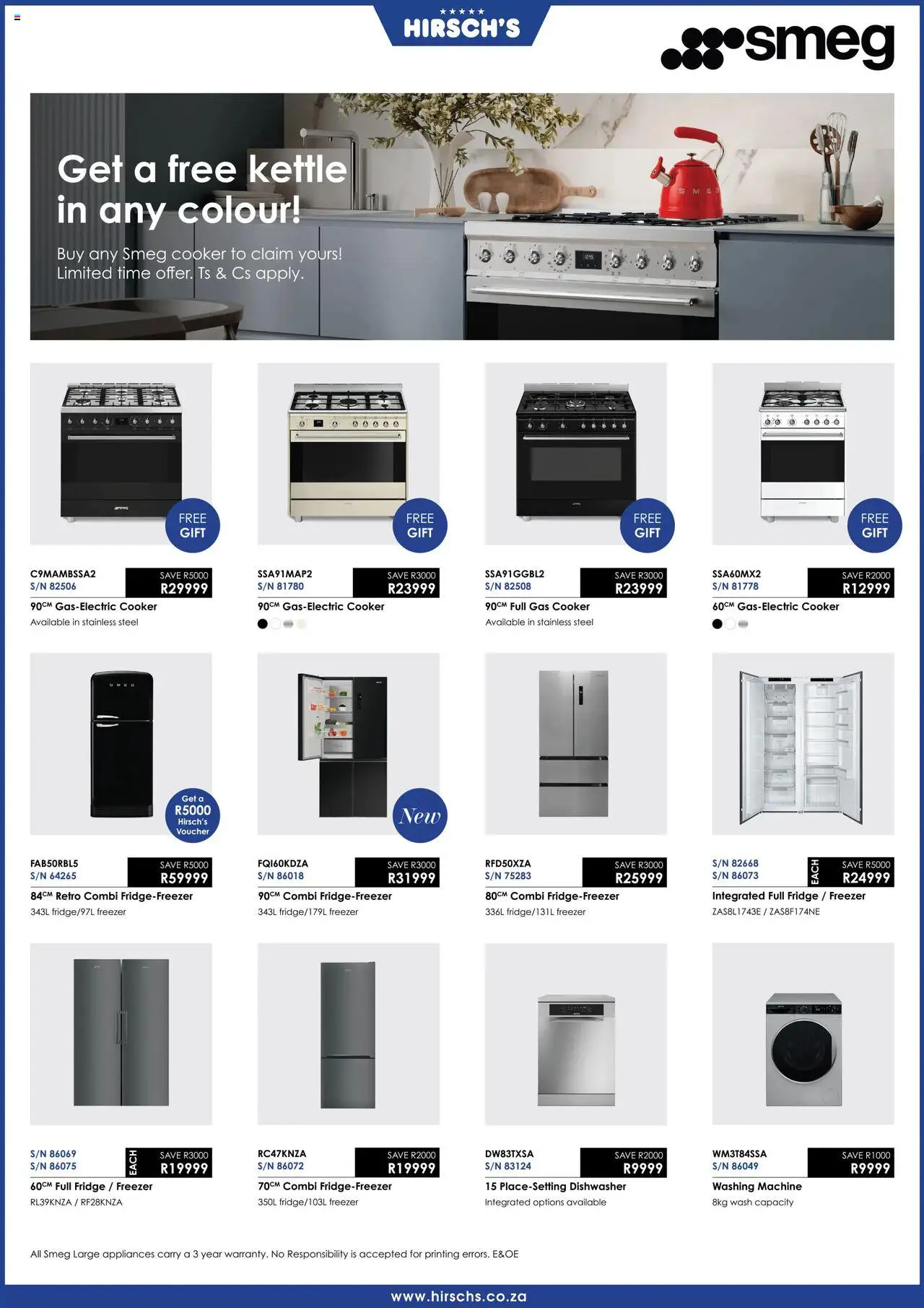 Hirsch's Specials │ valid from 24.06.2025 | Page: 15 | Products: Washing machine, Dishwasher, Cooker, Fridge
