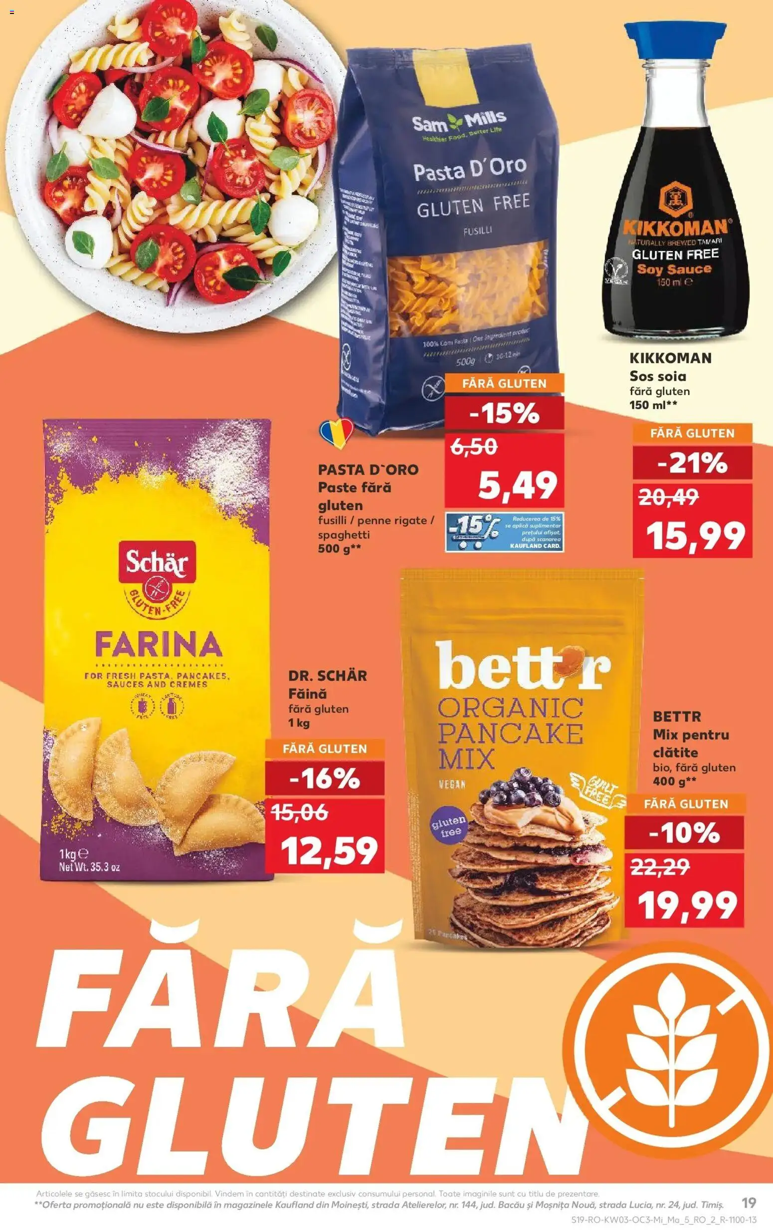 Noul catalog Kaufland – valabil de la 14.01.2026 | Pagină: 19 | Produse: Clătite, Făină, Paste, Sos