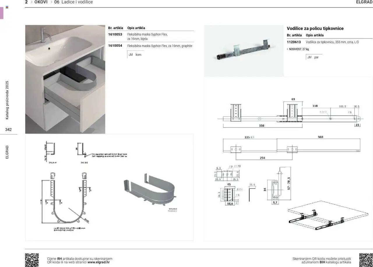 Elgrad katalog | vrijedi od 06.10.2025 | Stranica: 342 | Proizvodi: Maska, Ladice