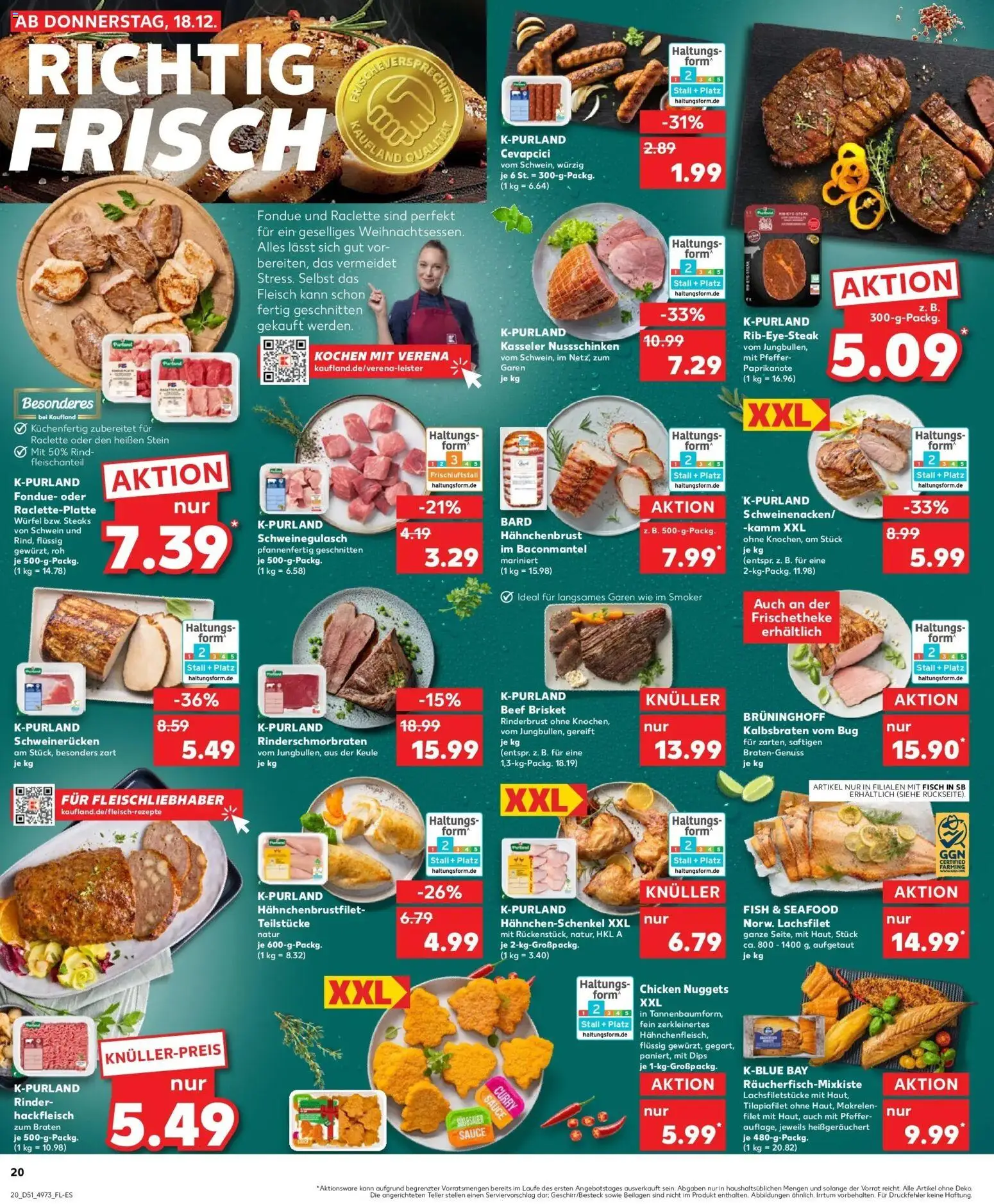 Kaufland prospekt Oldenburg	 – gültig ab 22.12.2025 | Seite: 20 | Produkte: Cevapcici, Fisch, Pfeffer, Fondue