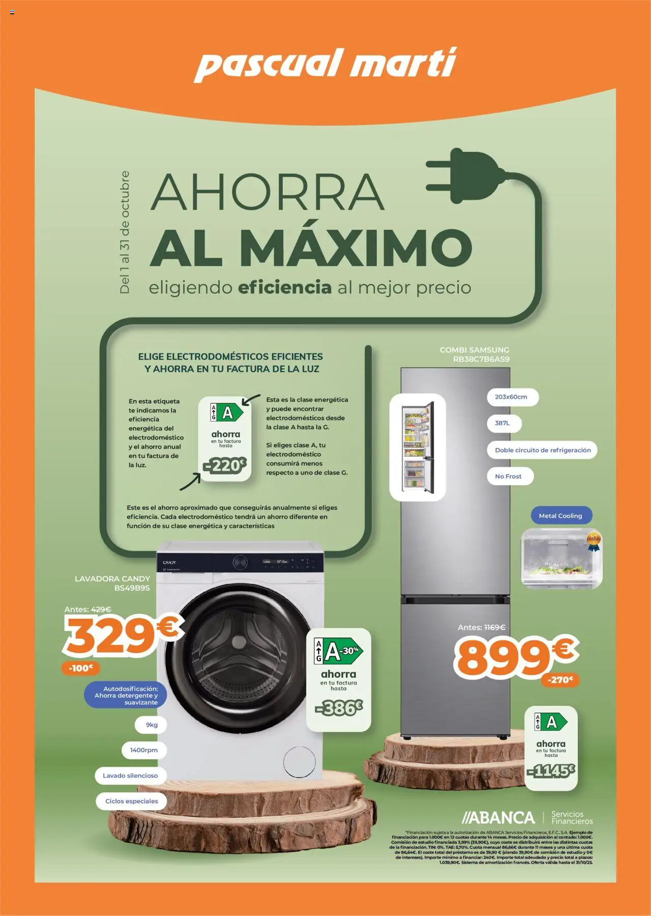 Pascual Martí folleto │ válido desde el 01.10.2025 | Página: 1 | Productos: Detergente, Suavizante, Lavadora, Combi