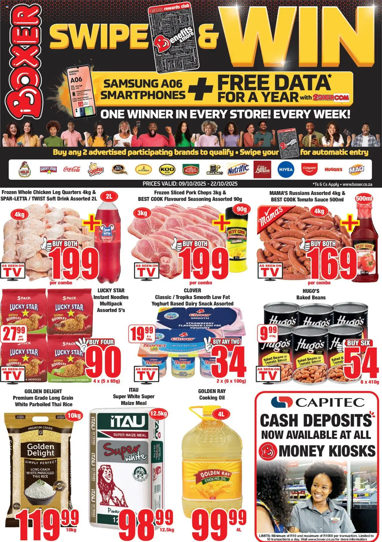 New Boxer catalogue – valid from 09.10.2025 | Page: 1 | Products: Data, Baked beans, Battery, Sauce