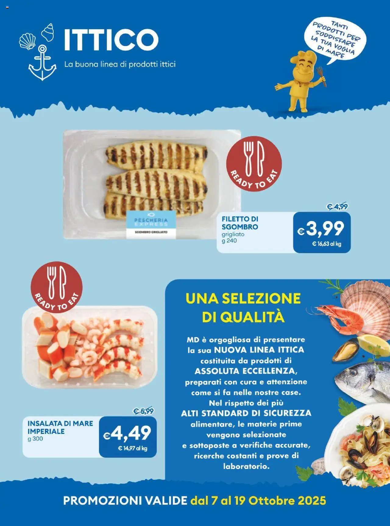 Volantino MD Discount del 07.10.2025 | Pagina: 18 | Prodotti: Insalata, Sgombro
