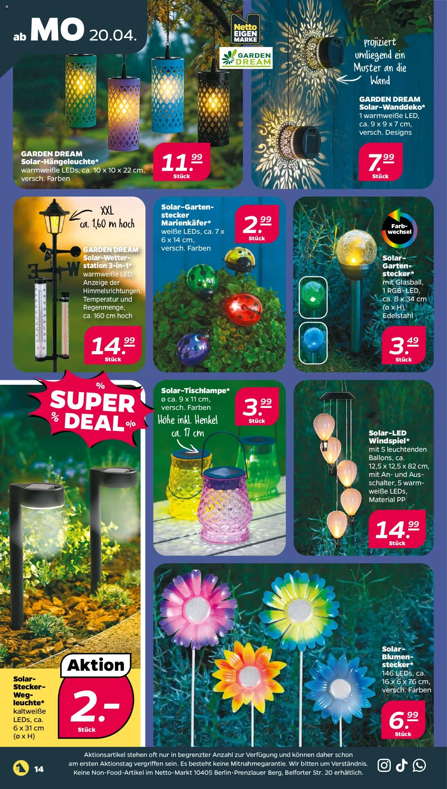 Netto Prospekt 	 – gültig ab 20.04.2026 | Seite: 18 | Produkte: Blumen