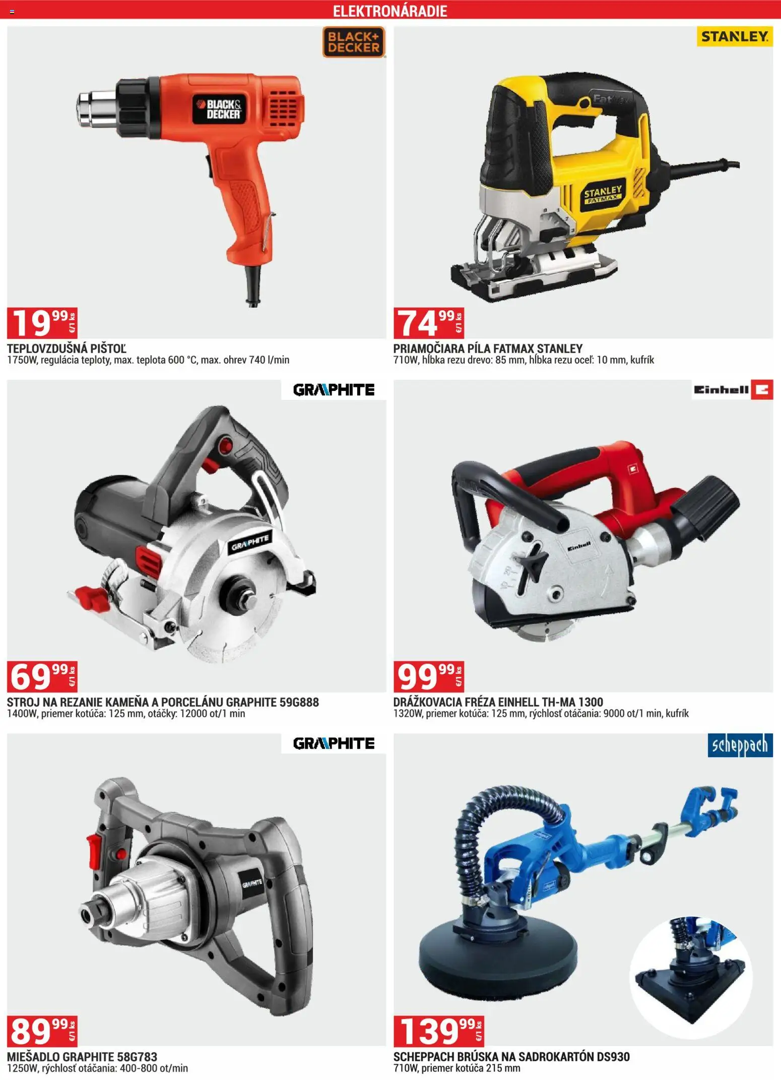 Nové Merkury Market akcie – leták je platný od 02.01.2026 | Strana: 23 | Produkty: Píla, Fréza, Drážkovacia fréza