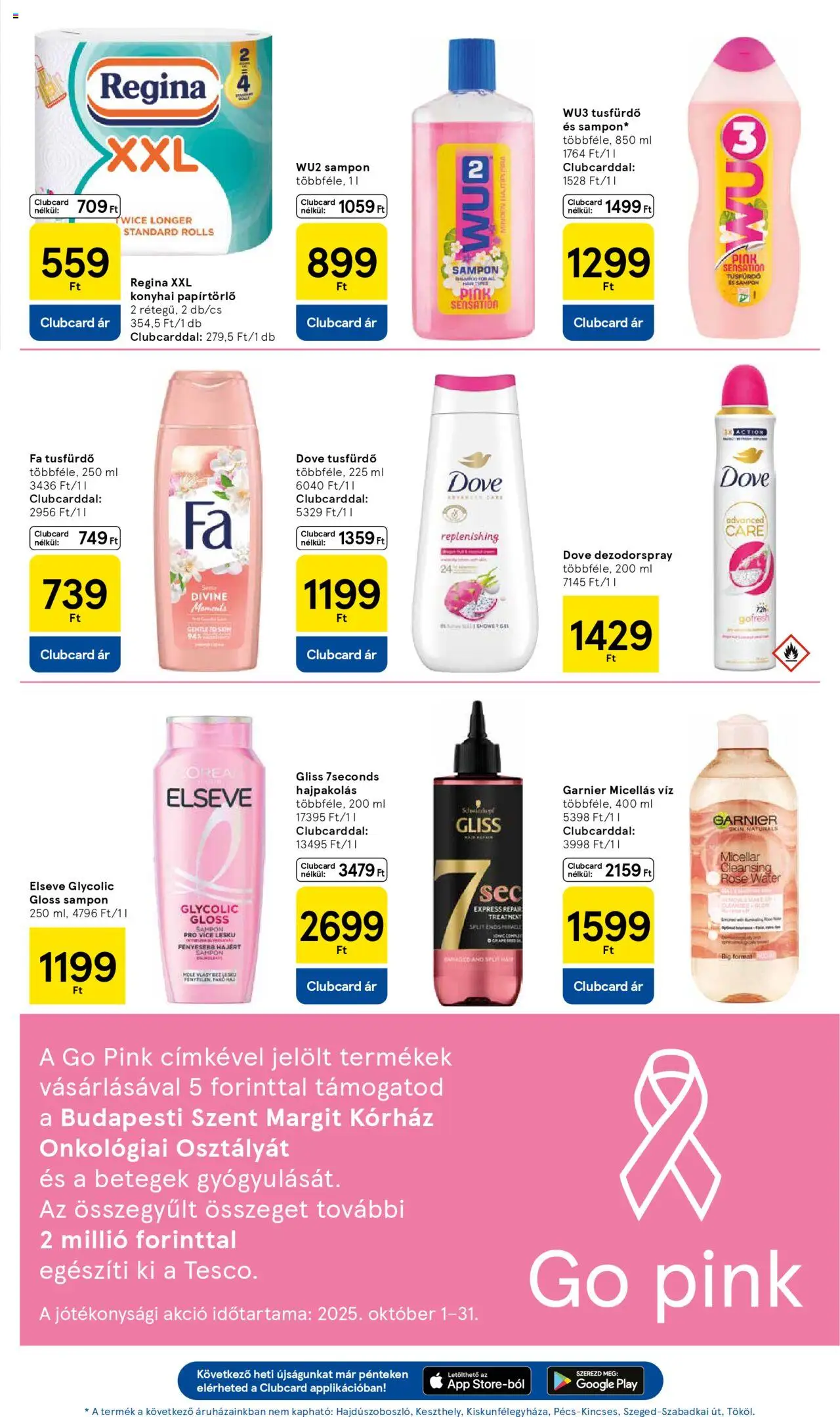 Tesco akciós ujság - amely érvényes a következő dátumtól: 16.10.2025 | Oldal: 21 | Termékek: Micellás víz, Hajpakolás, Sampon, Tusfürdő