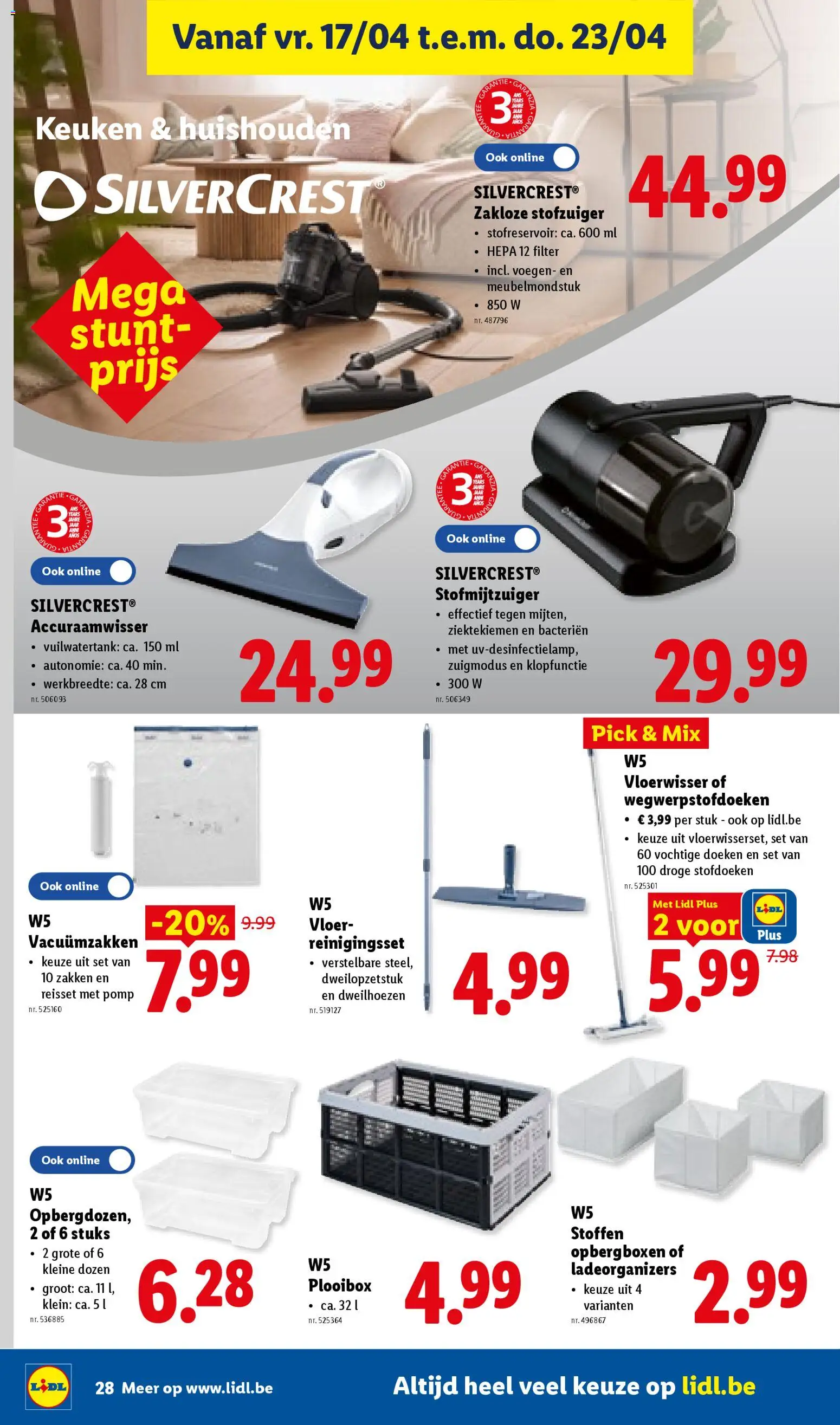 {H1} | Pagina: 28 | Producten: Őzhús, Stofzuiger, Doeken, Box