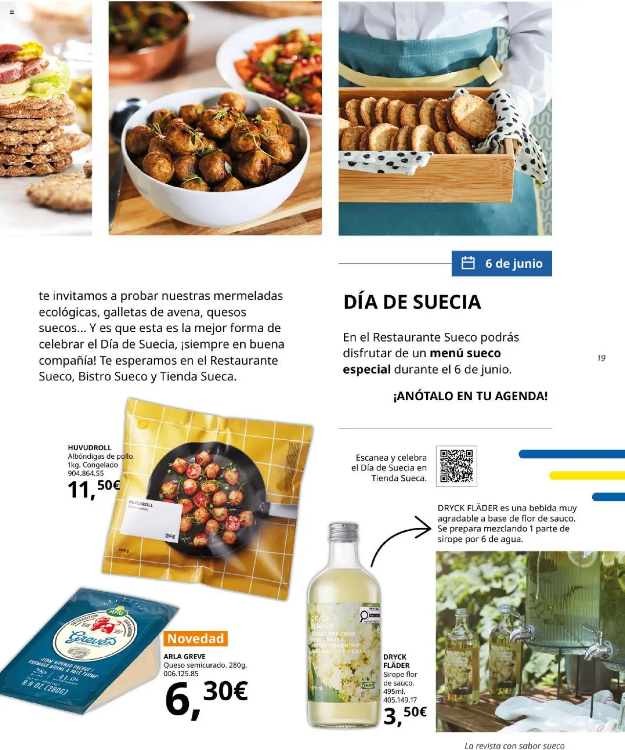 Catálogo IKEA Fika │ válido desde el 01.04.2025 | Página: 19 | Productos: Queso, Paté, Té, Galletas