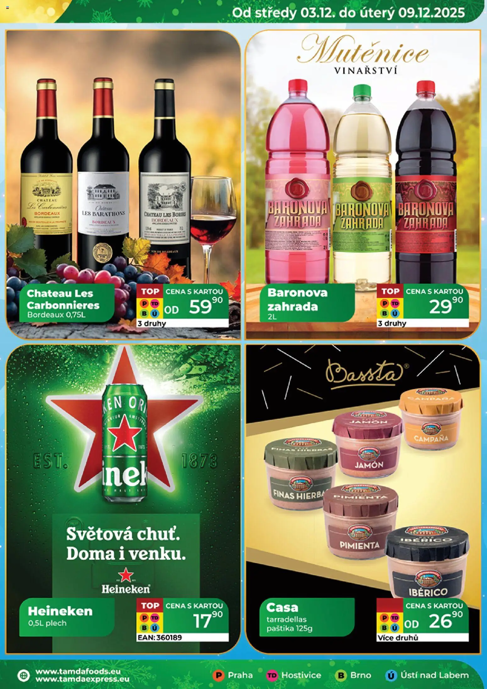 Tamda Foods leták od 03.12.2025 | Strana: 17 | Produkty: Heineken, Zahrada, Jamon, Paštika
