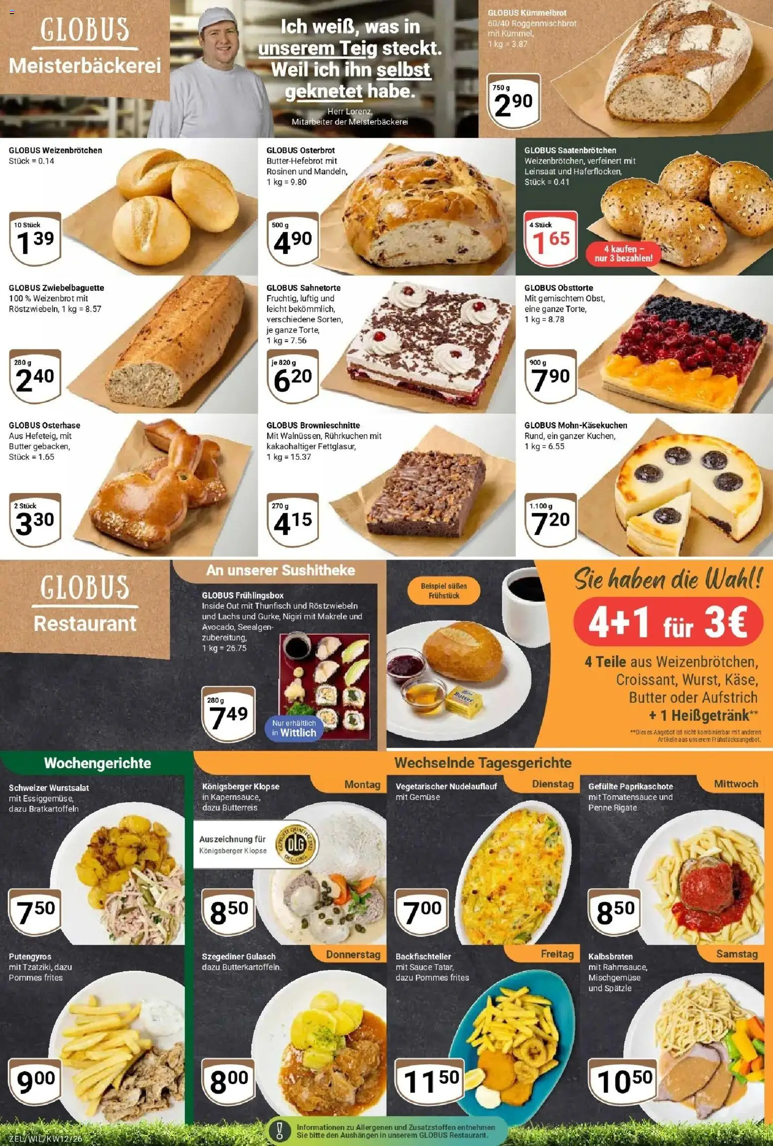 Globus prospekt Wittlich	 – gültig ab 15.03.2026 | Seite: 5 | Produkte: Thunfisch, Rosinen, Gemüse, Gulasch